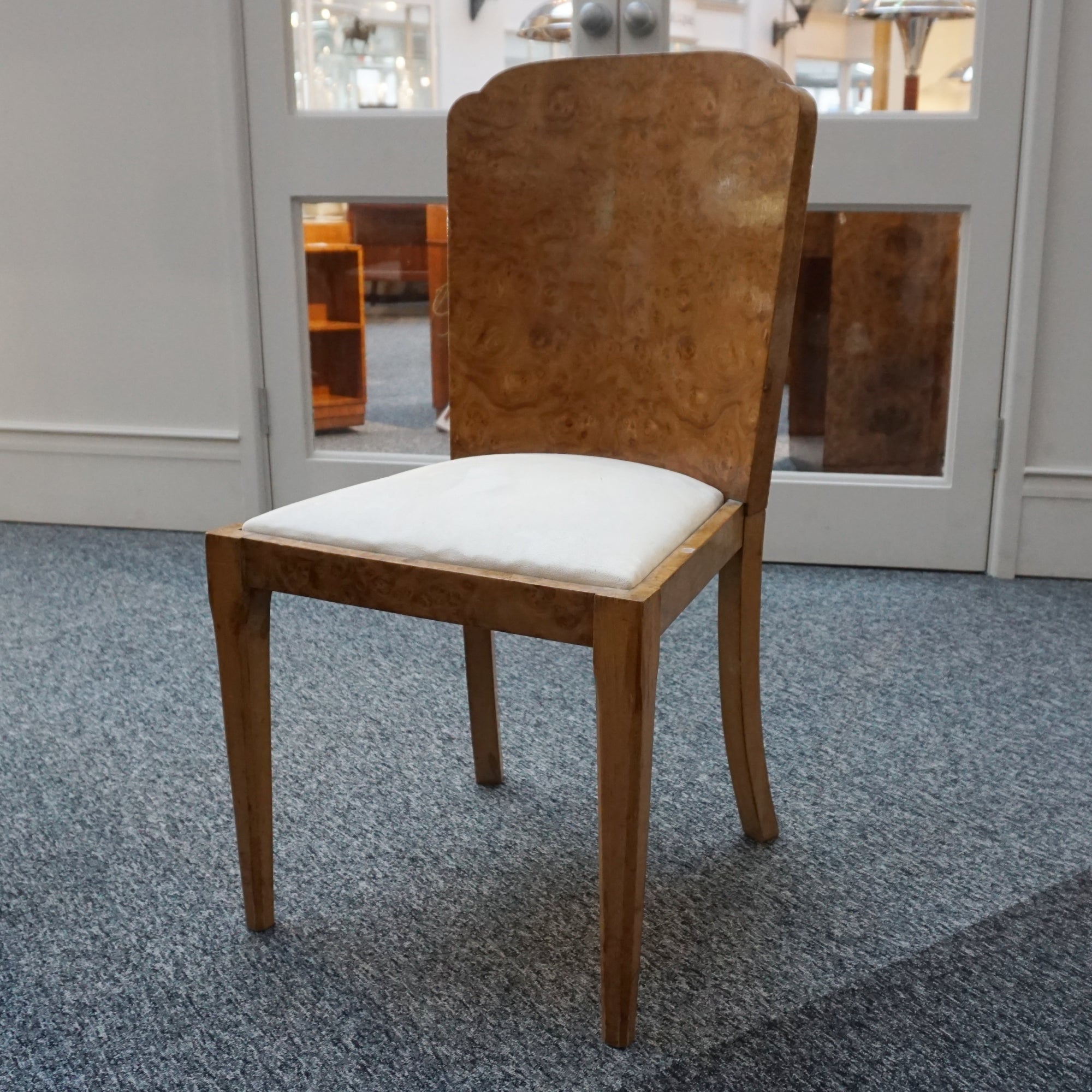 Art Deco Burr Walnut 6 Seater Dining Suite - Jeroen Markies Art Deco