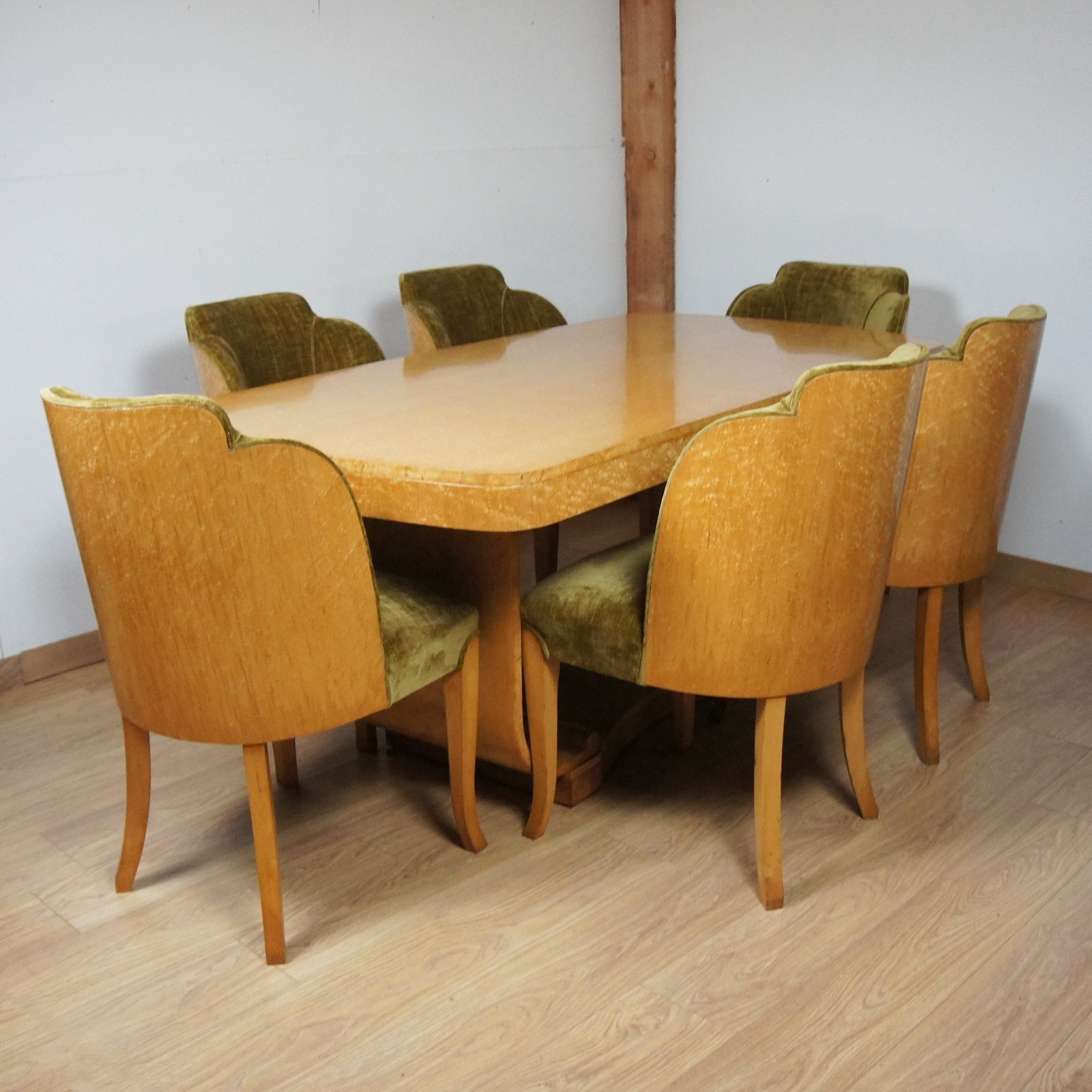 Art Deco Six-Seater Dining Suite by Harry & Lou Epstein