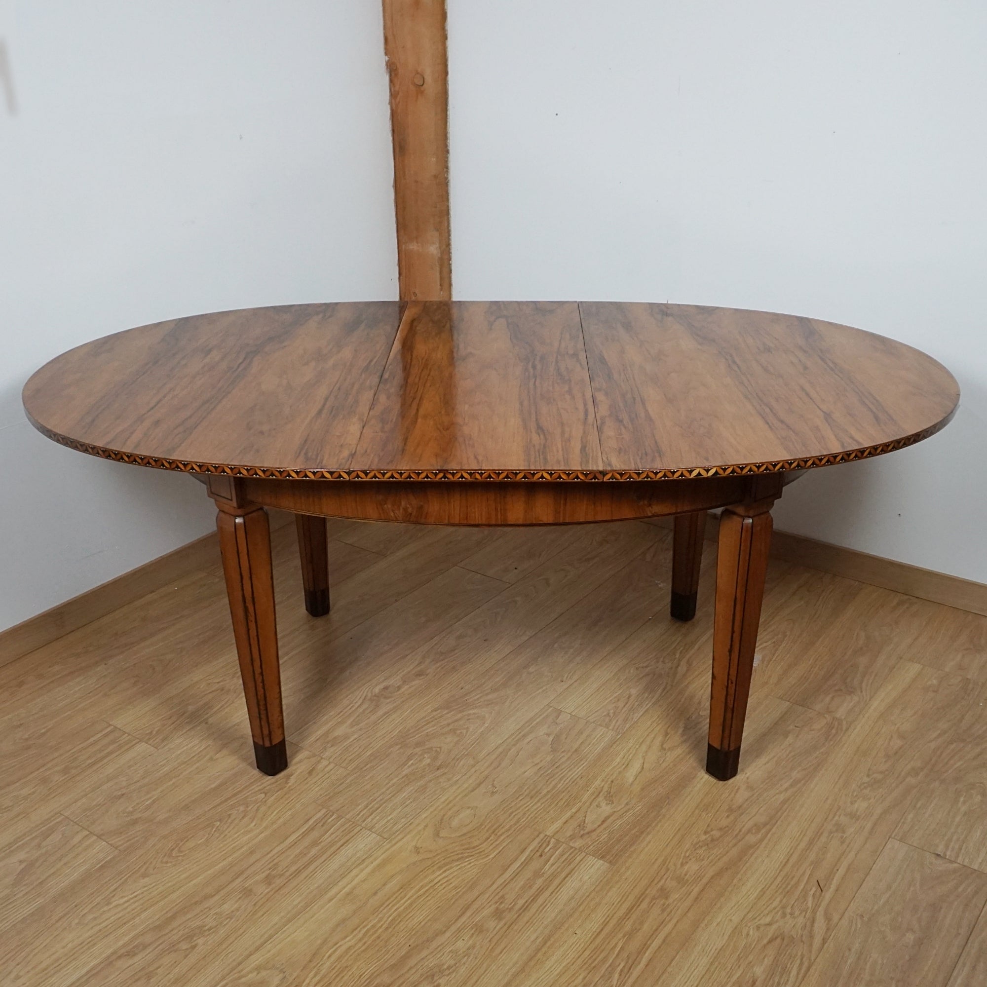 Walnut Extendable Art Deco Dining Table - Markies Antiques ltd