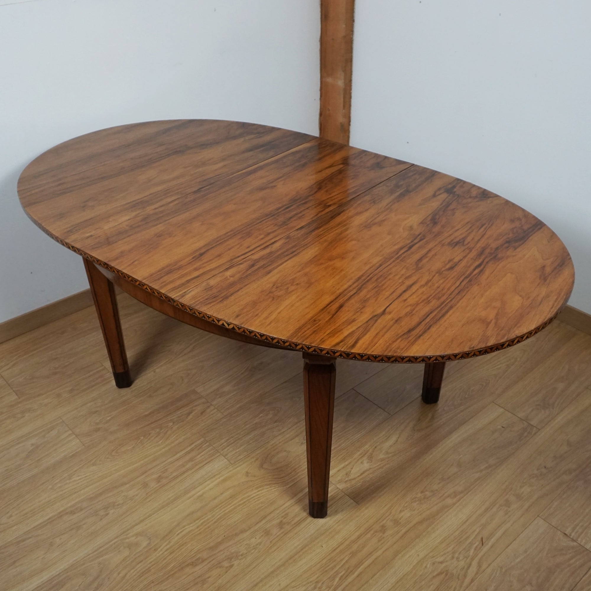 Walnut Extendable Art Deco Dining Table - Markies Antiques ltd