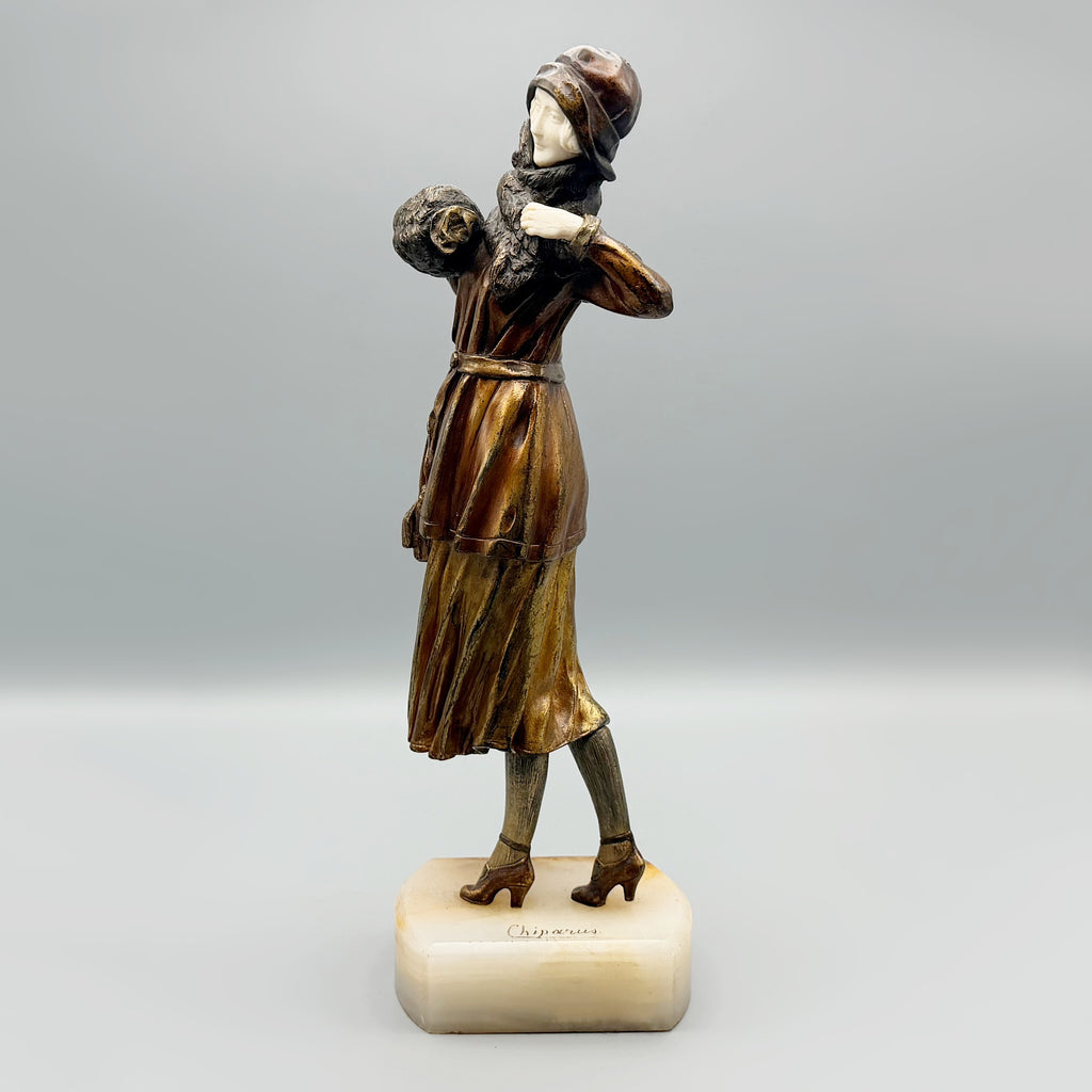 Elegant Lady Chiparus Bronze Sculpture Original | Markies Antiques Ltd