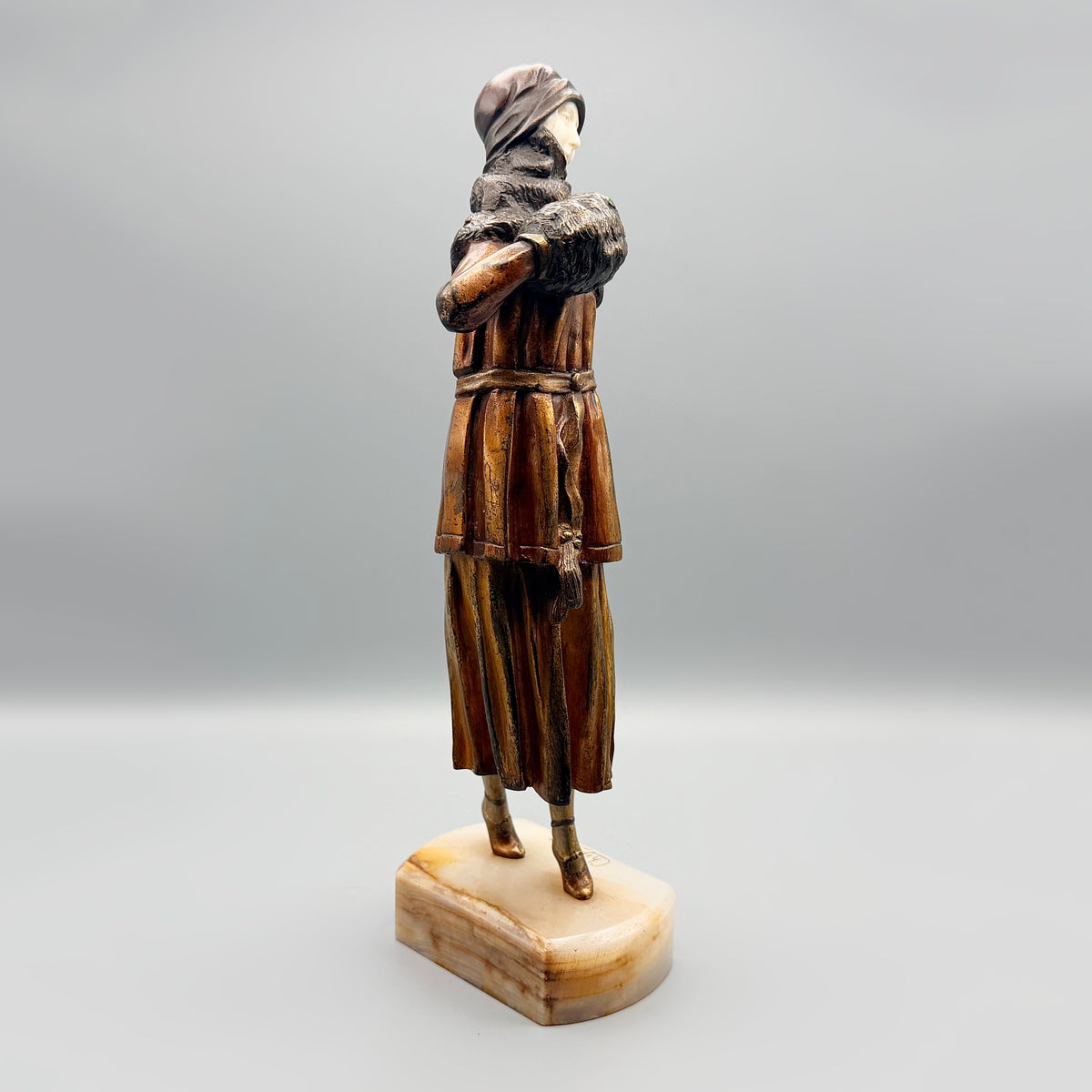 Elegant Lady Chiparus Bronze Sculpture Original | Markies Antiques Ltd