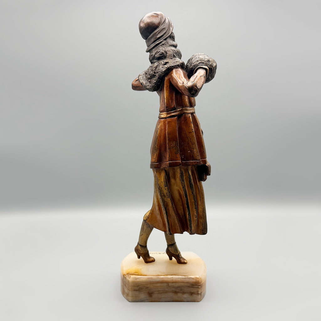 Elegant Lady Chiparus Bronze Sculpture Original | Markies Antiques Ltd