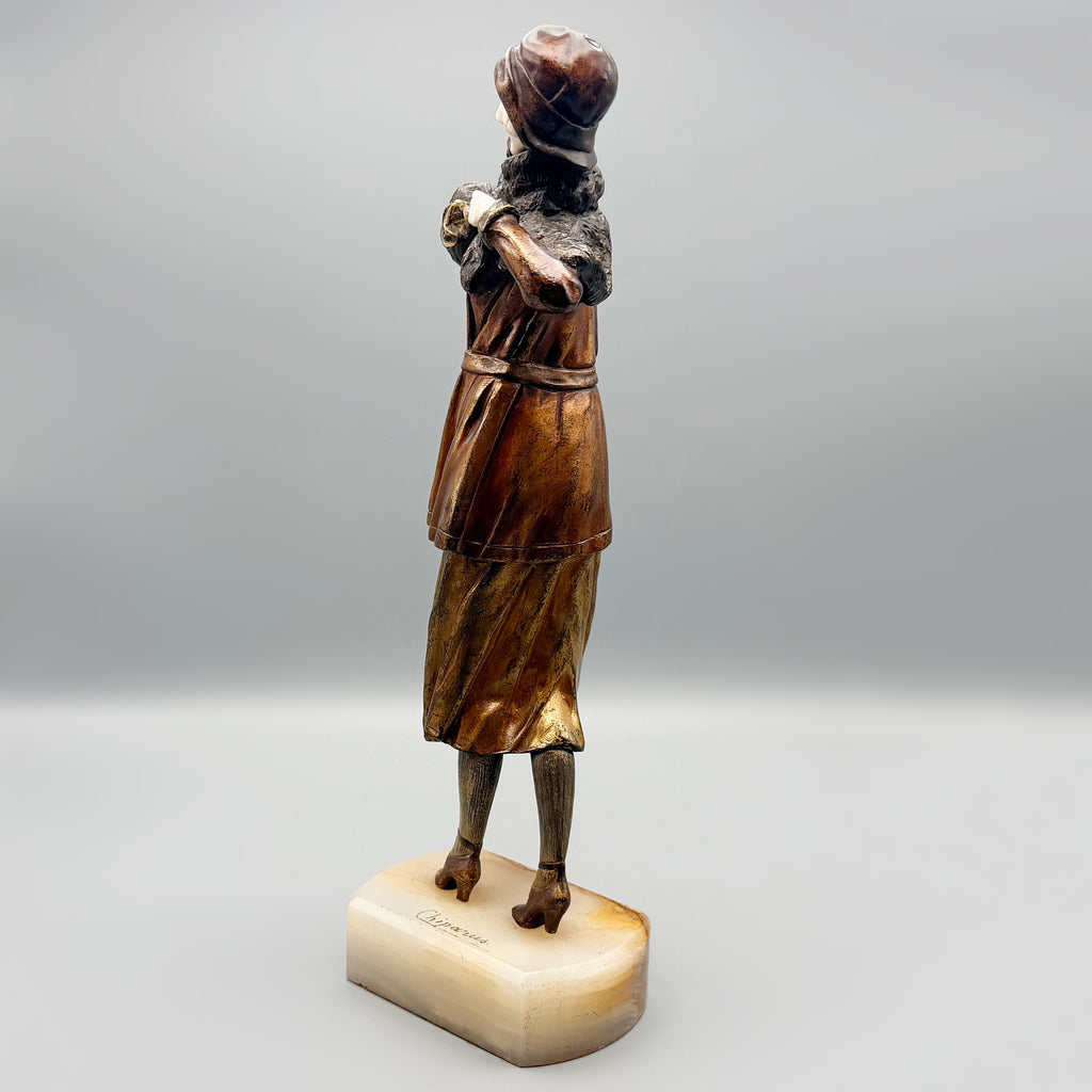 Elegant Lady Chiparus Bronze Sculpture Original | Markies Antiques Ltd