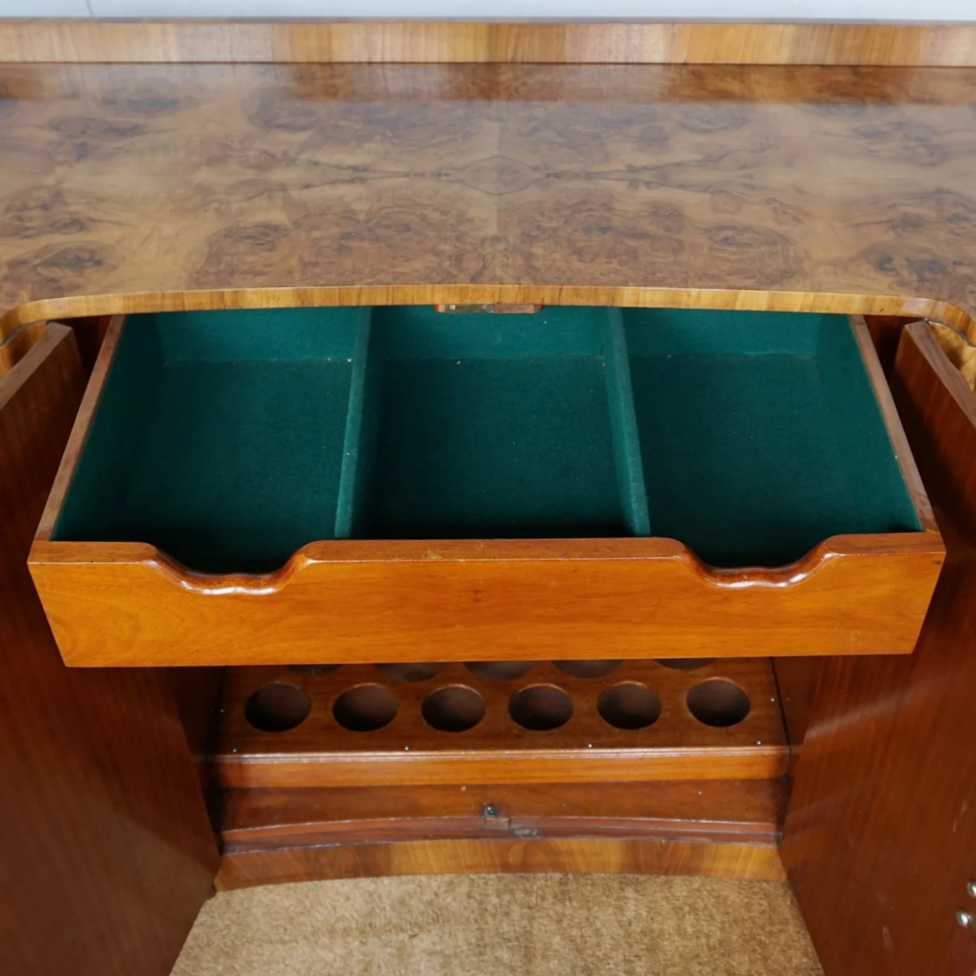 Vintage Original Harry & Lou Epstein Burr Walnut Sideboard - Jeroen Markies Art Deco