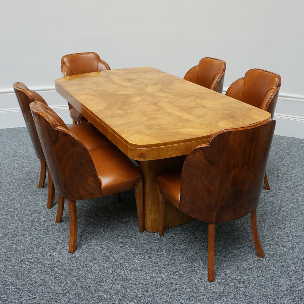 Art Deco Six Seat Dining Suite