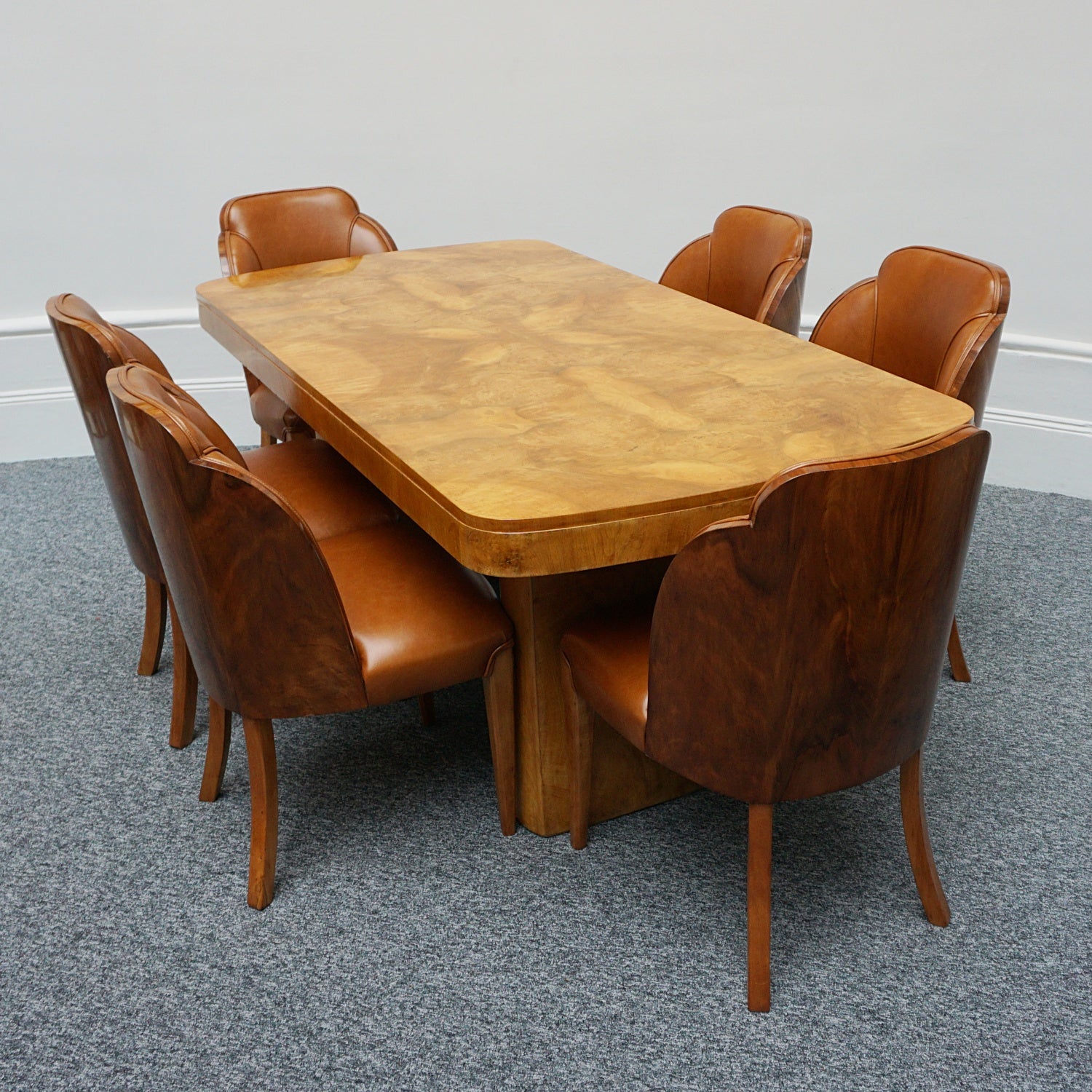 Art Deco Six Seat Dining Suite