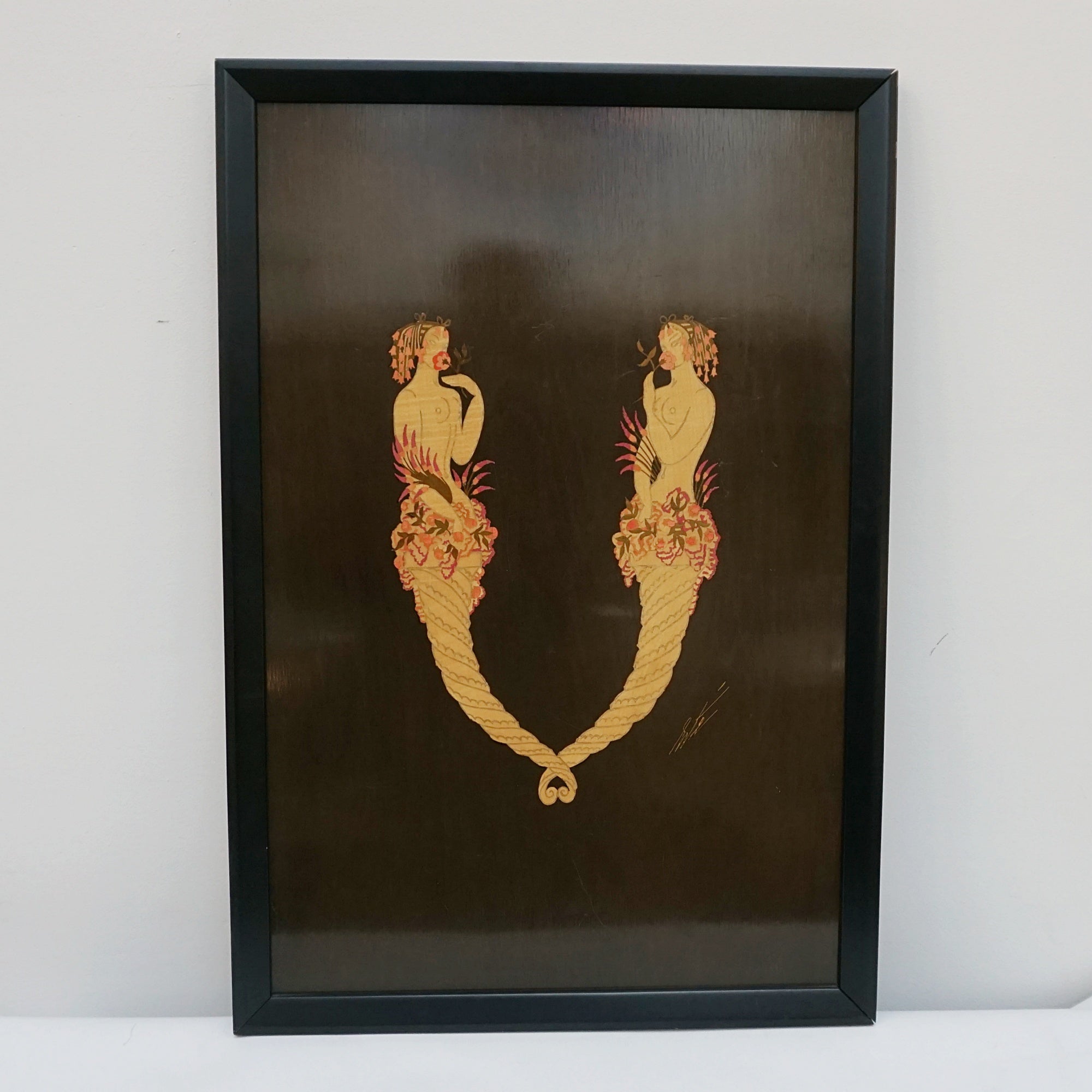 Erte marquetry board. Alphabet series. Art Deco paintings. Art Deco Style. French Art Deco - Jeroen Markies Art Deco