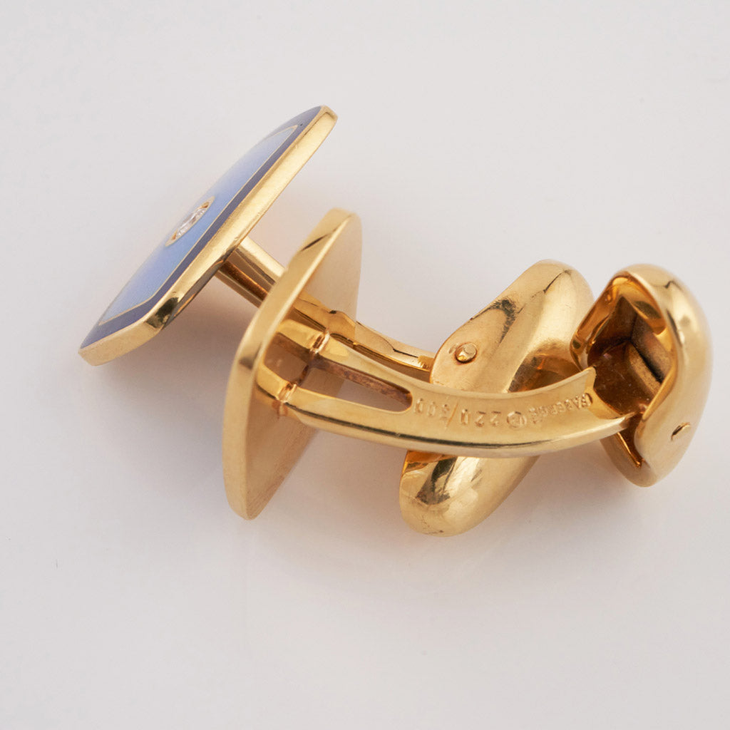 Fabergé Enamel and Diamond Cufflinks - Jeroen Markies Art Deco