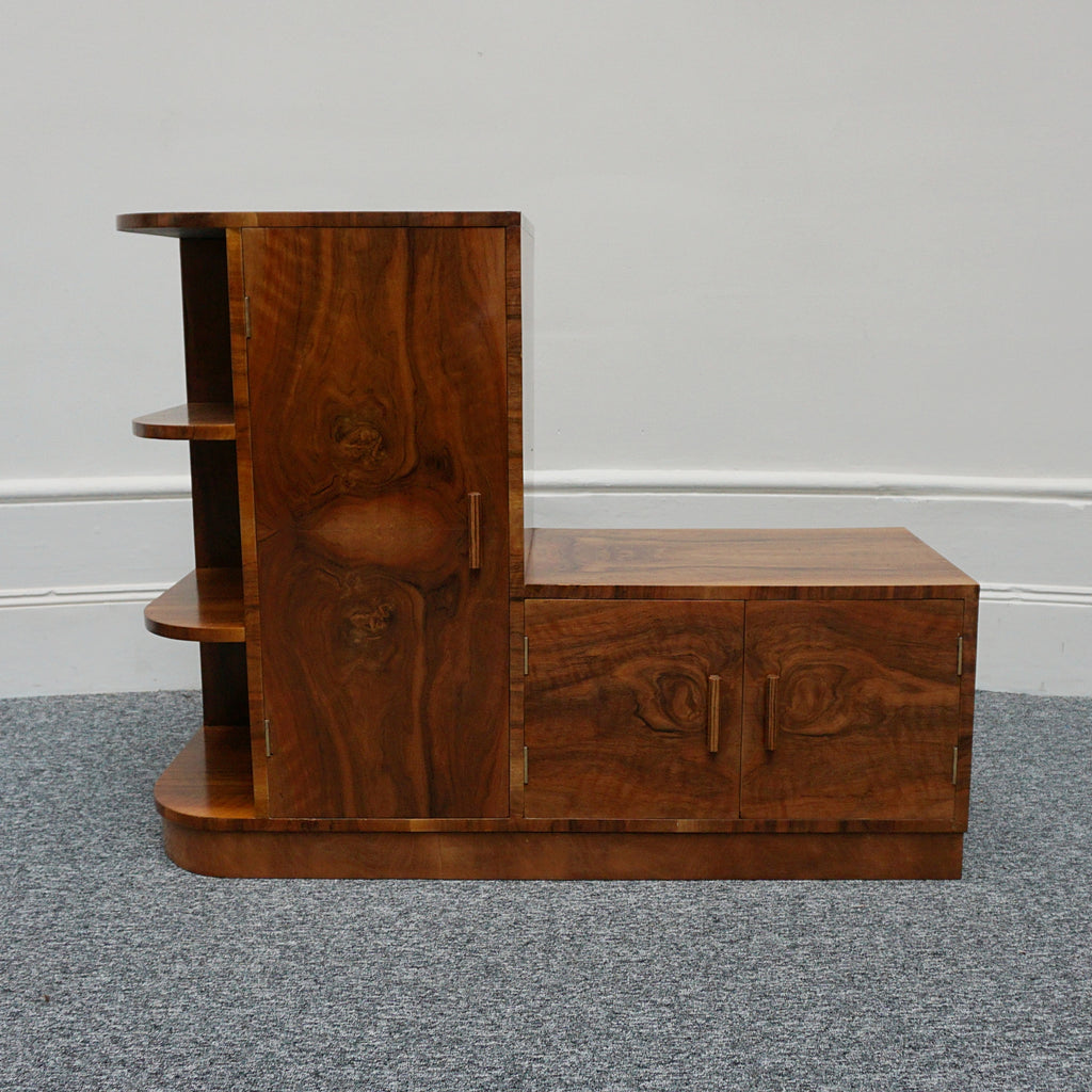 Vintage Art Deco Burr Walnut Filing Cabinet - Jeroen Markies Art Deco