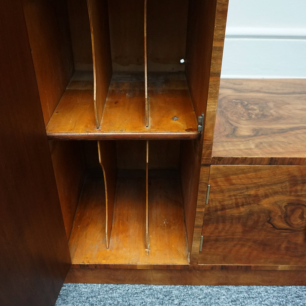 Vintage Art Deco Burr Walnut Filing Cabinet - Jeroen Markies Art Deco