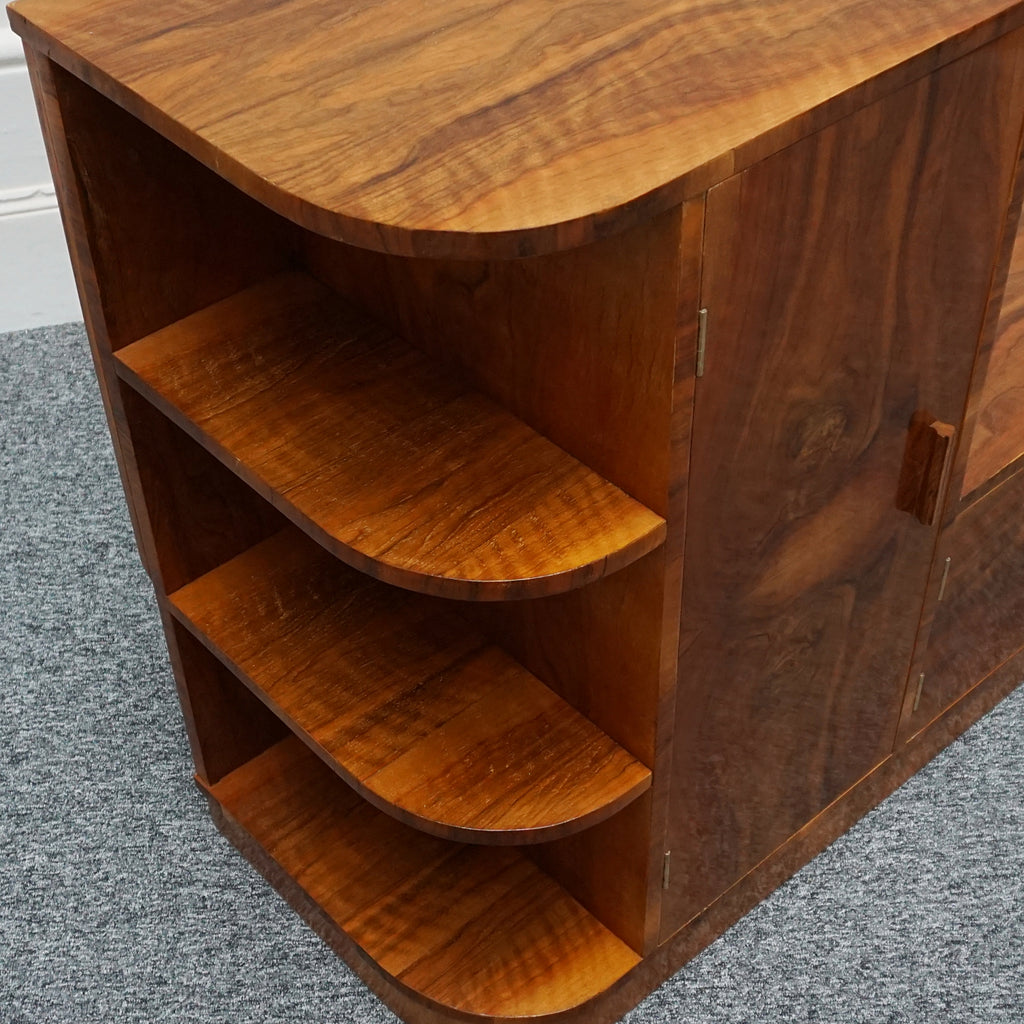 Vintage Art Deco Burr Walnut Filing Cabinet - Jeroen Markies Art Deco