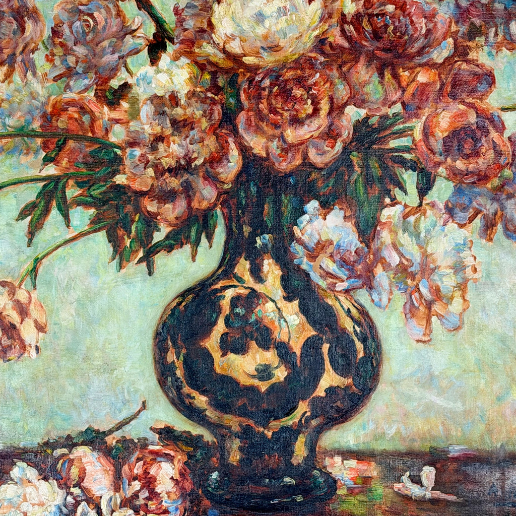 Large Early 20th Century Floral Still Life - Antoine Ferracci - Markies Antiques Ltd