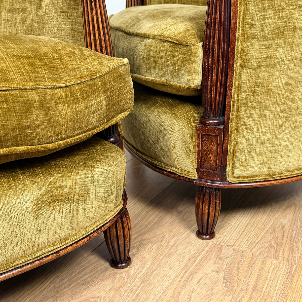 French Art Deco Club Chairs Attributed to Paul Follot | Markies Antiques Ltd