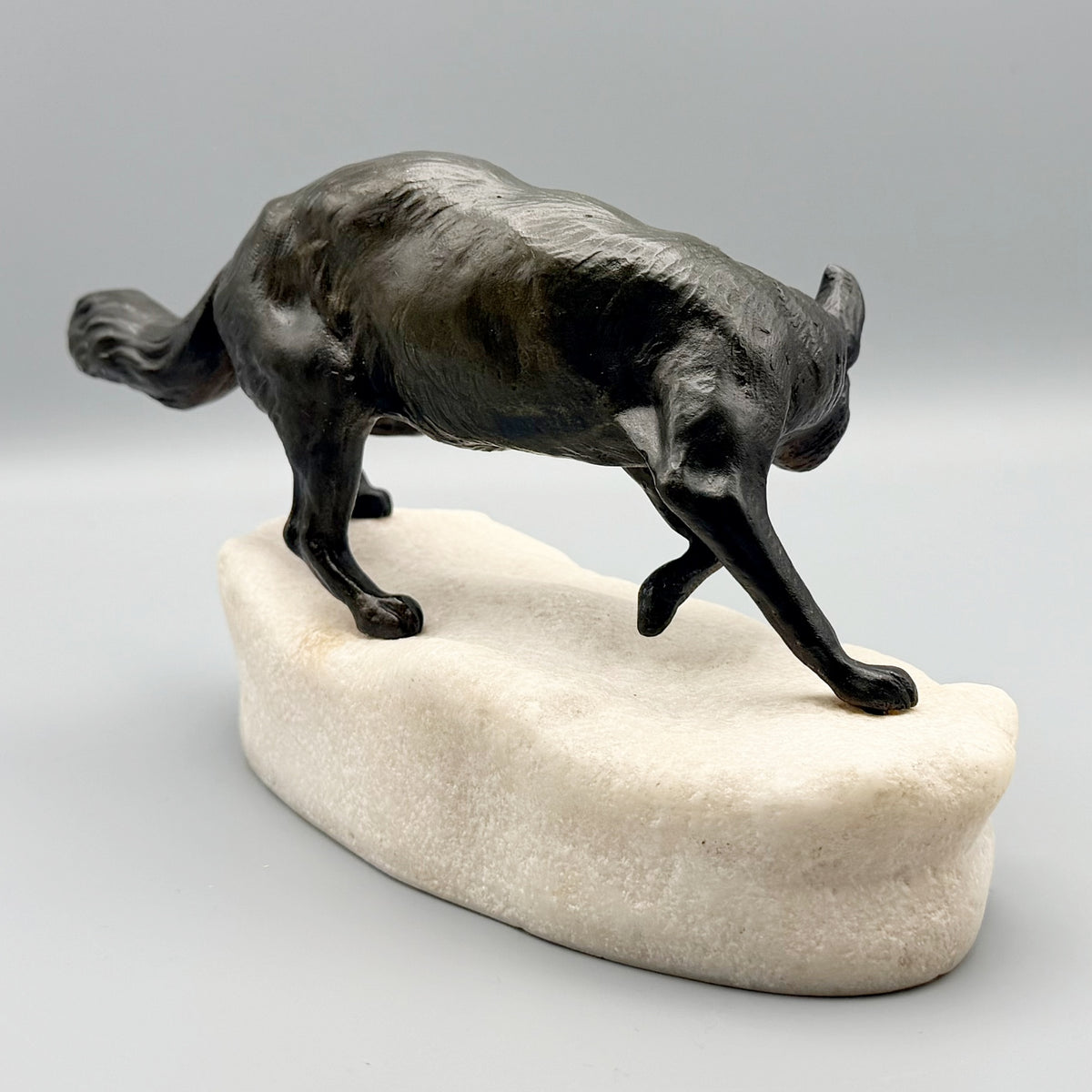 Fox and Rabbit Bronze and Marble Sculpture by Clovis Masson French Sculpture | Markies Antiques Ltd