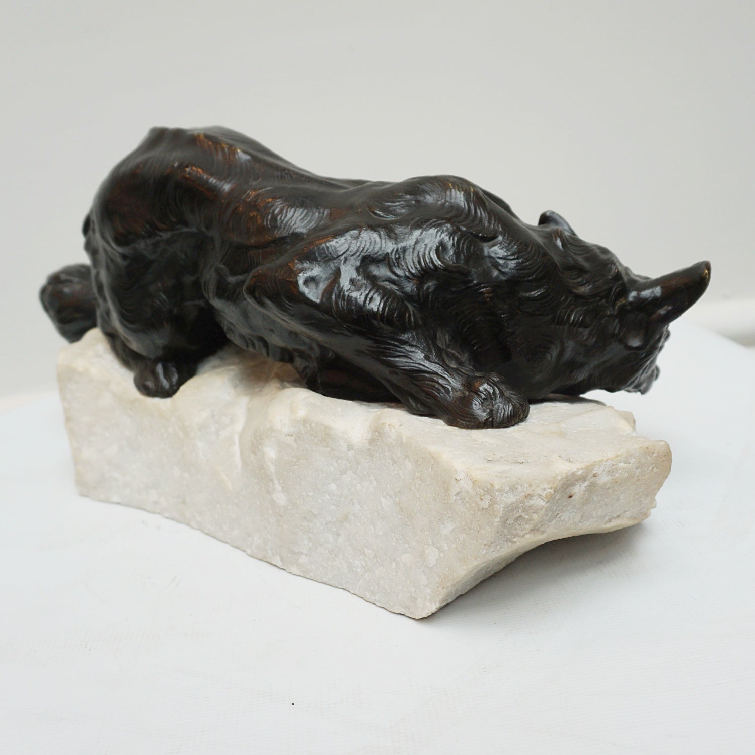 Bronze sculpture of a fox by Bartelier - Jeroen Markies Art Deco