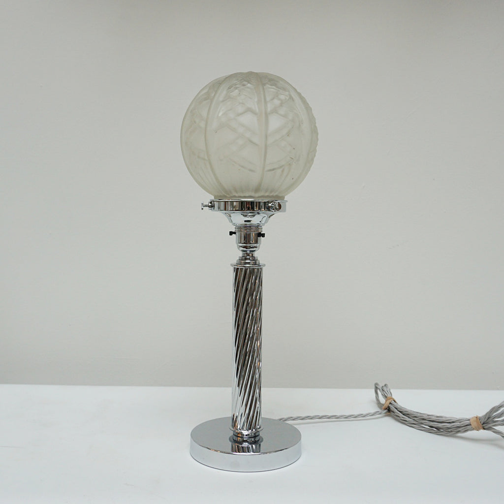 Pair of chrome table lamps - Jeroen Markies Art Deco