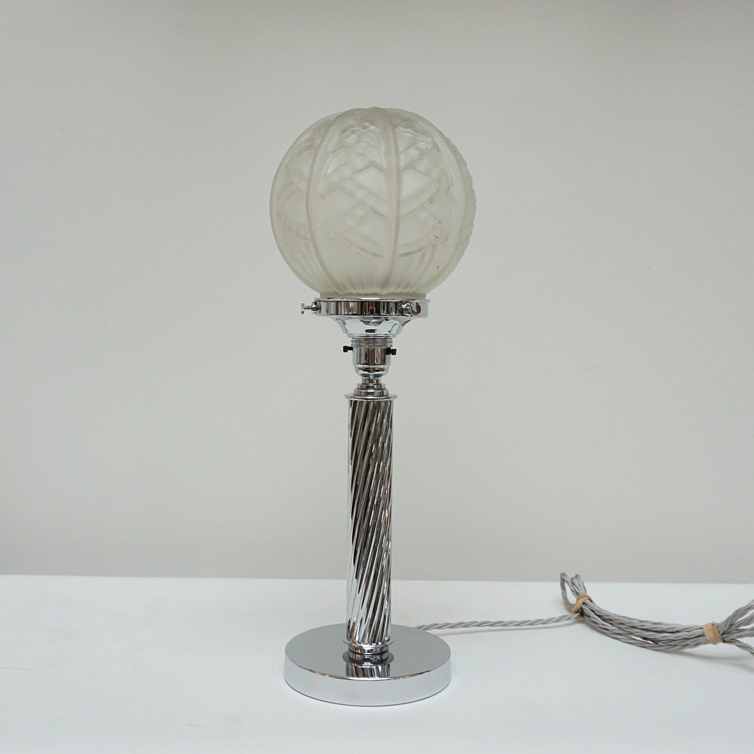 Pair of chrome table lamps - Jeroen Markies Art Deco