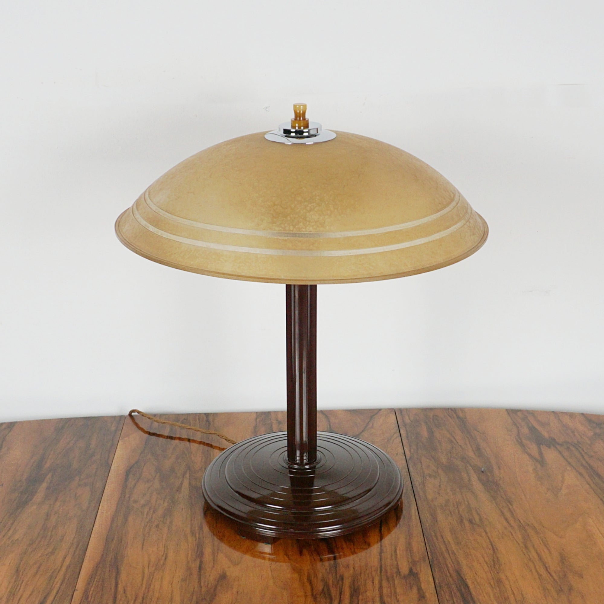 Art Deco Glass and Bakelite Table Lamp - Markies Antiques ltd