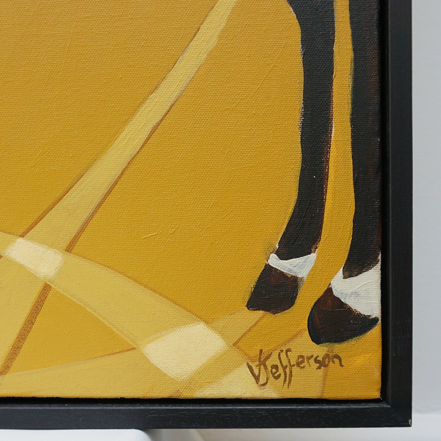 'Arabian Oryx' Contemporary Oil on Canvas by Vera Jefferson. Jeroen Markies Art deco