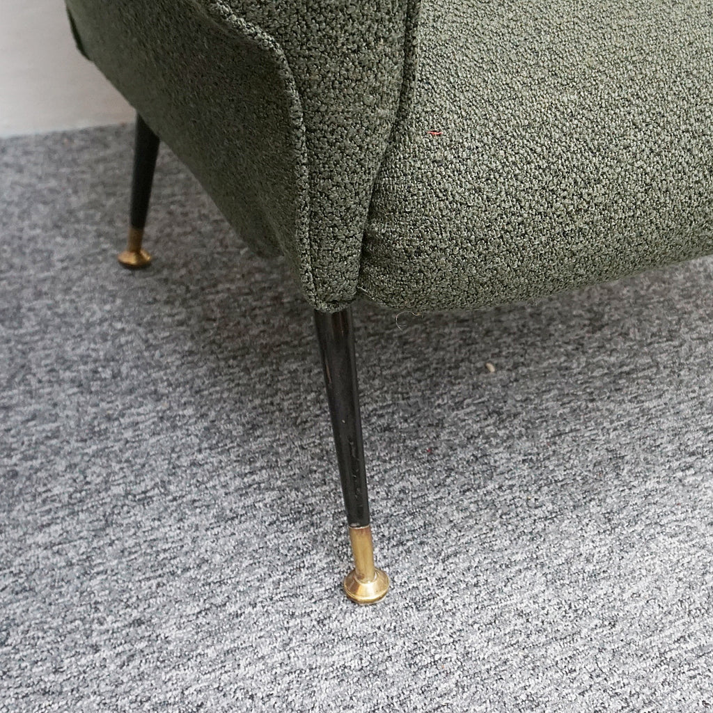 Pair of Lounge Chairs in Green Bouclé - Jeroen Markies Art Deco