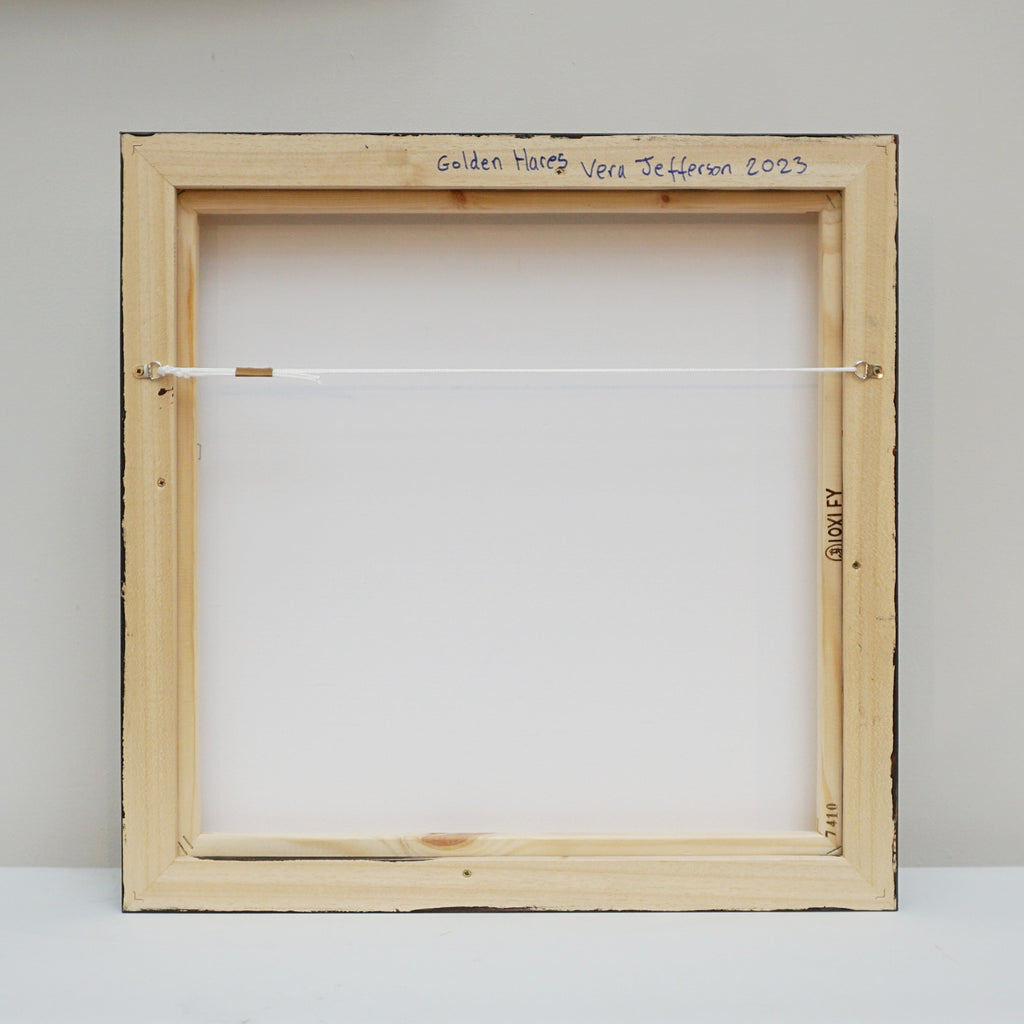 Golden Hares by Vera Jefferson - Art Deco Style Contemporary Painting - Jeroen Markies Art Deco