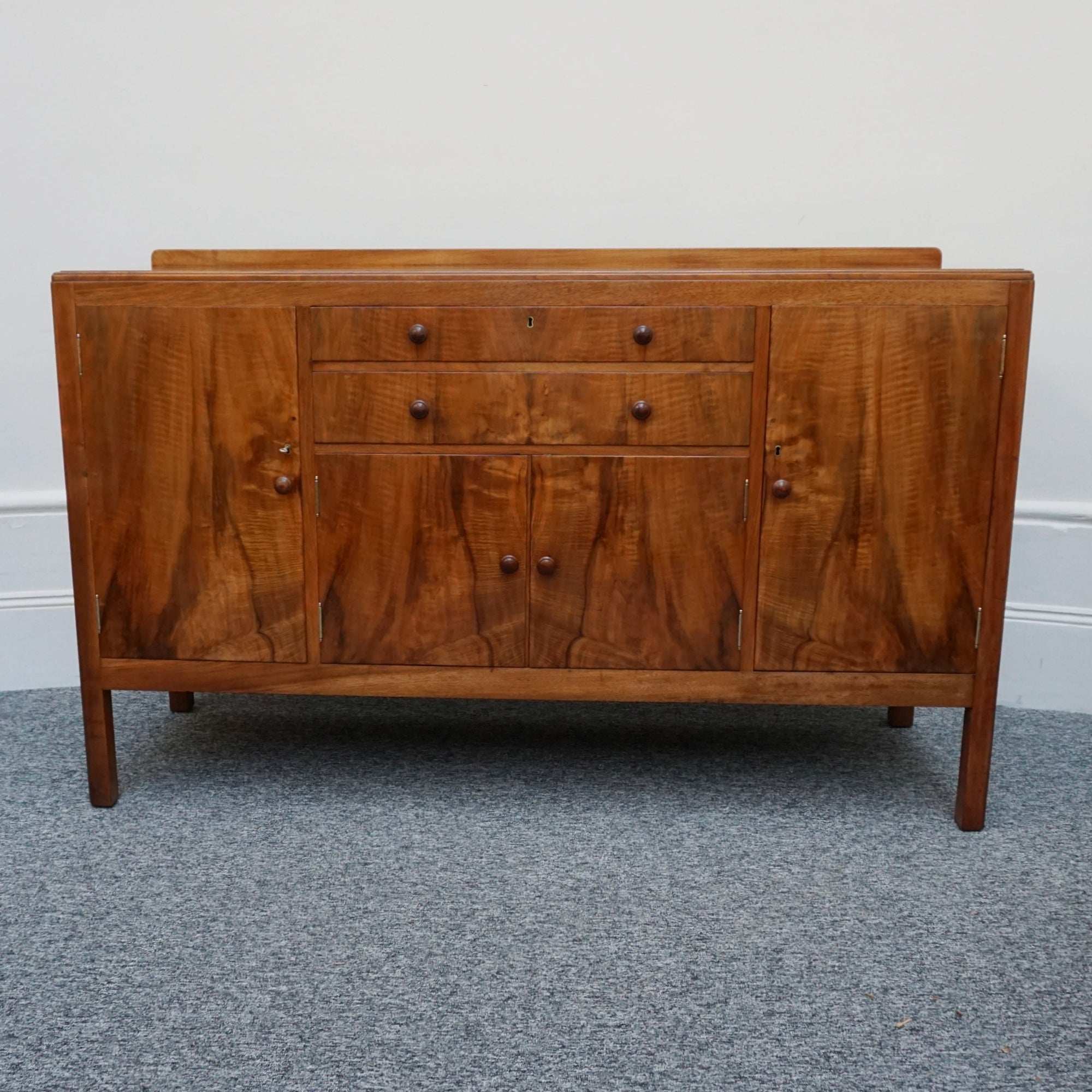 Art Deco Sideboard by Heal's Burr Walnut - Jeroen Markies Art Deco