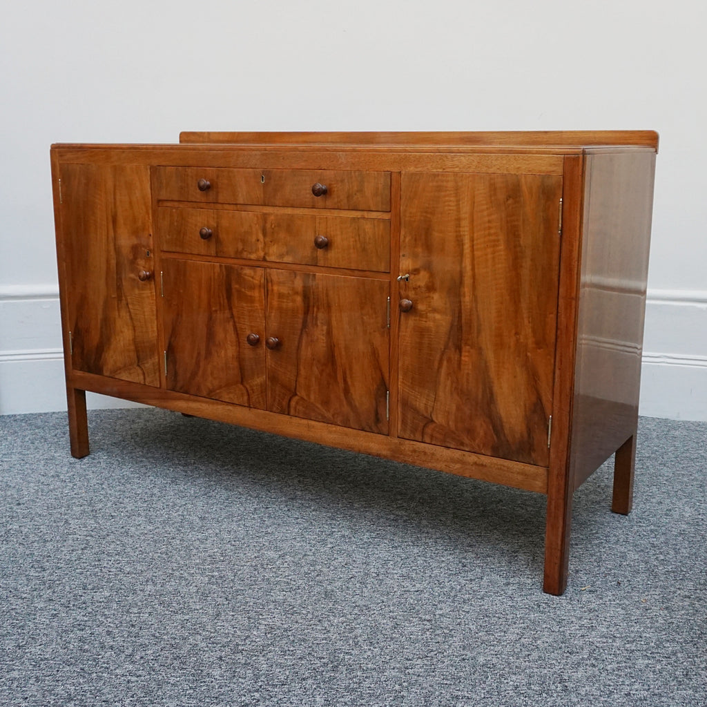 Art Deco Sideboard by Heal's Burr Walnut - Jeroen Markies Art Deco