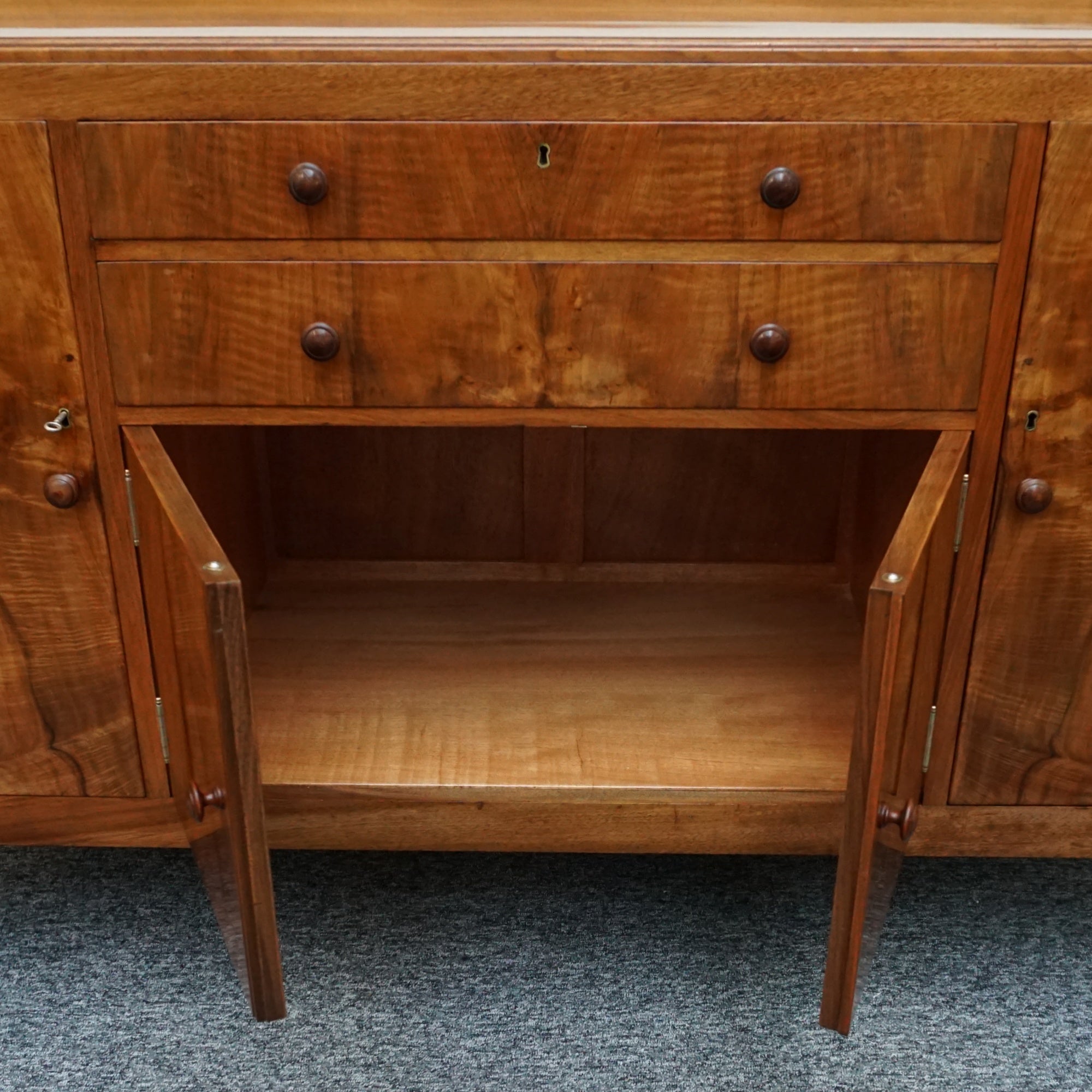 Art Deco Sideboard by Heal's Burr Walnut - Jeroen Markies Art Deco