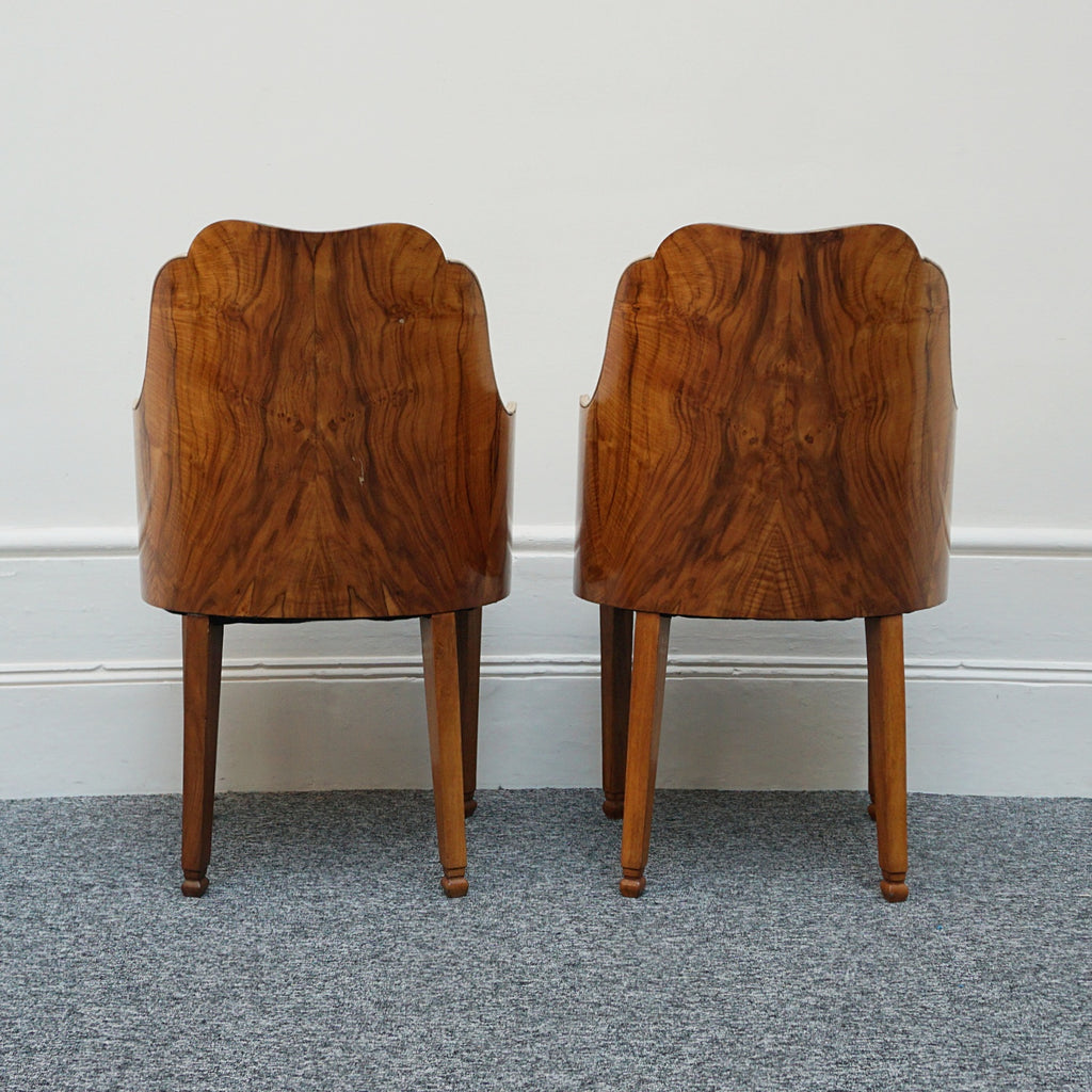 Art Deco Eight Seater Extendable Dining Suite by Heal's of London, Burr Walnut - Jeroen Markies Art Deco