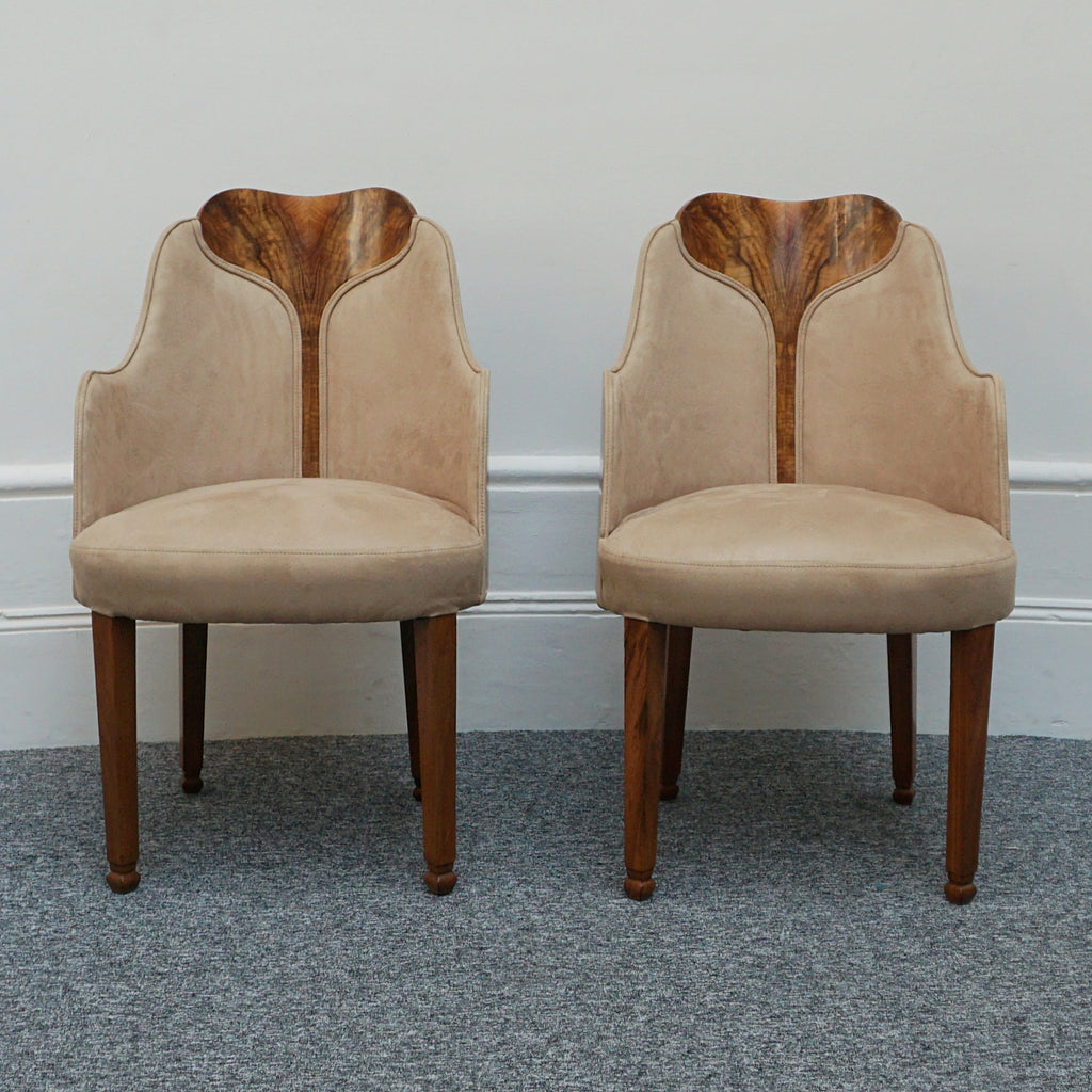 Art Deco Eight Seater Extendable Dining Suite by Heal's of London, Burr Walnut - Jeroen Markies Art Deco