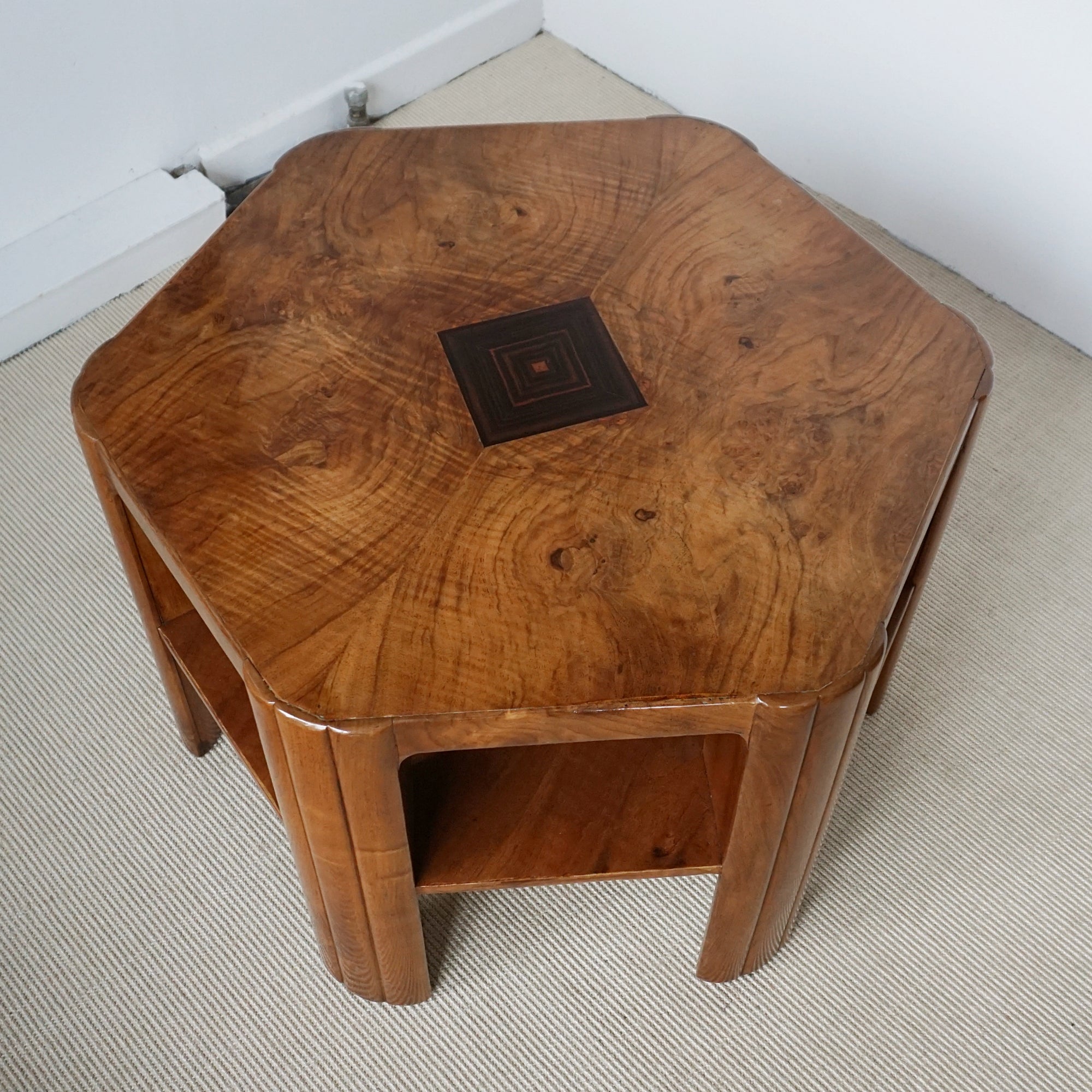 Art Deco Burr Walnut Coffee Table by Heal's of London - Jeroen Markies Art Deco