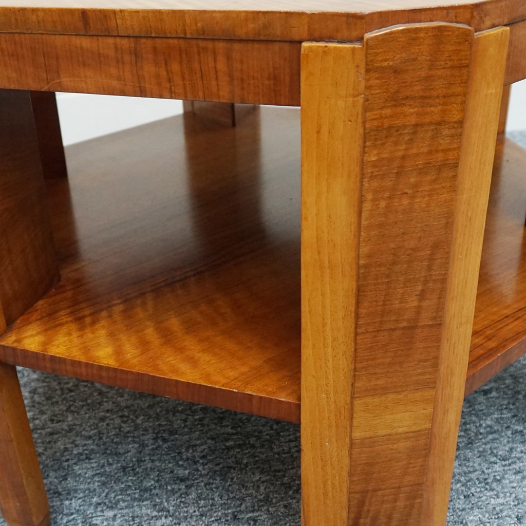 An Art Deco hexagonal coffee table by Heal's of London