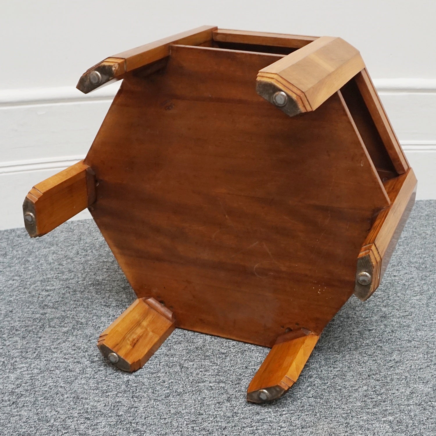 An Art Deco hexagonal coffee table by Heal's of London