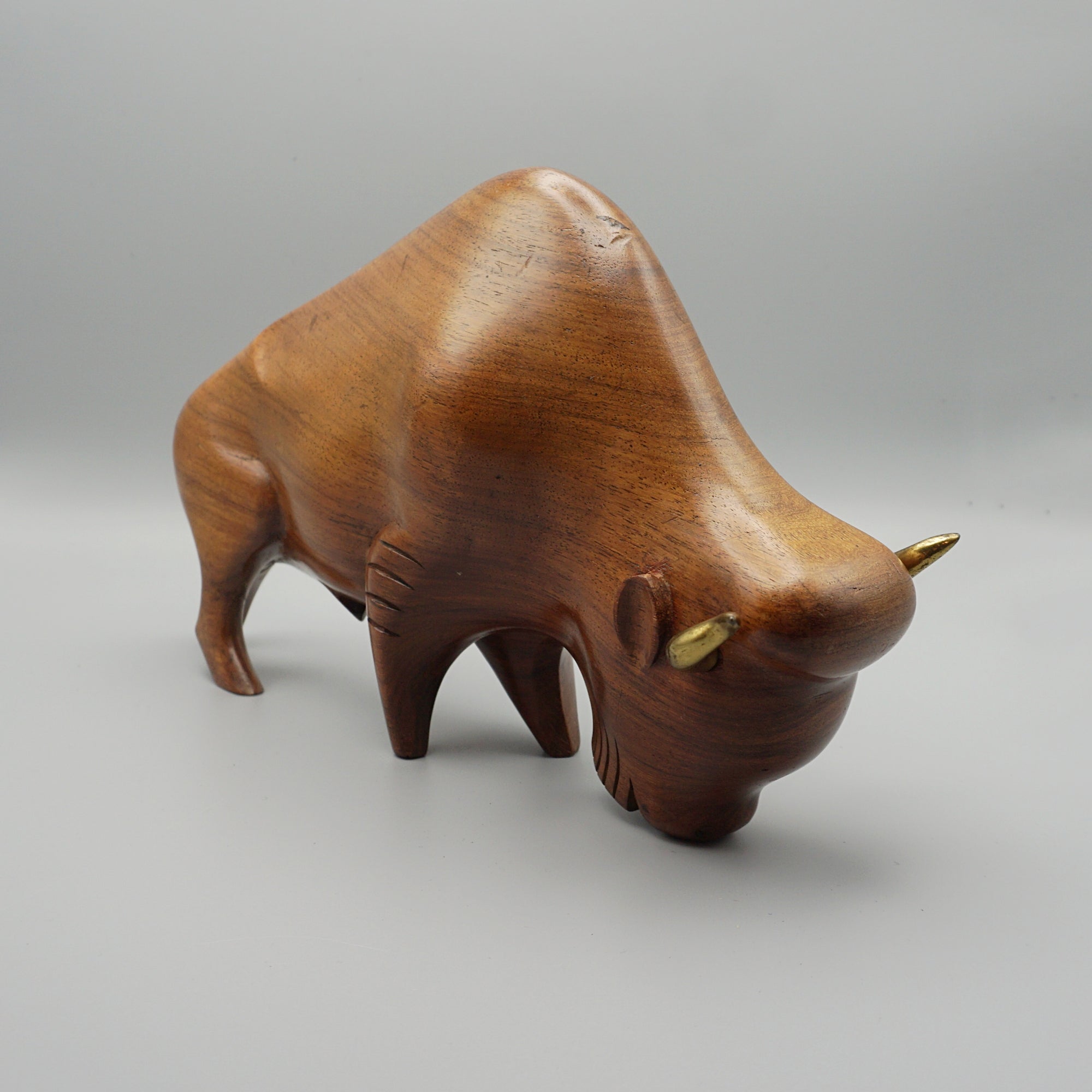 Carved Bison by Laszlo Hoenig