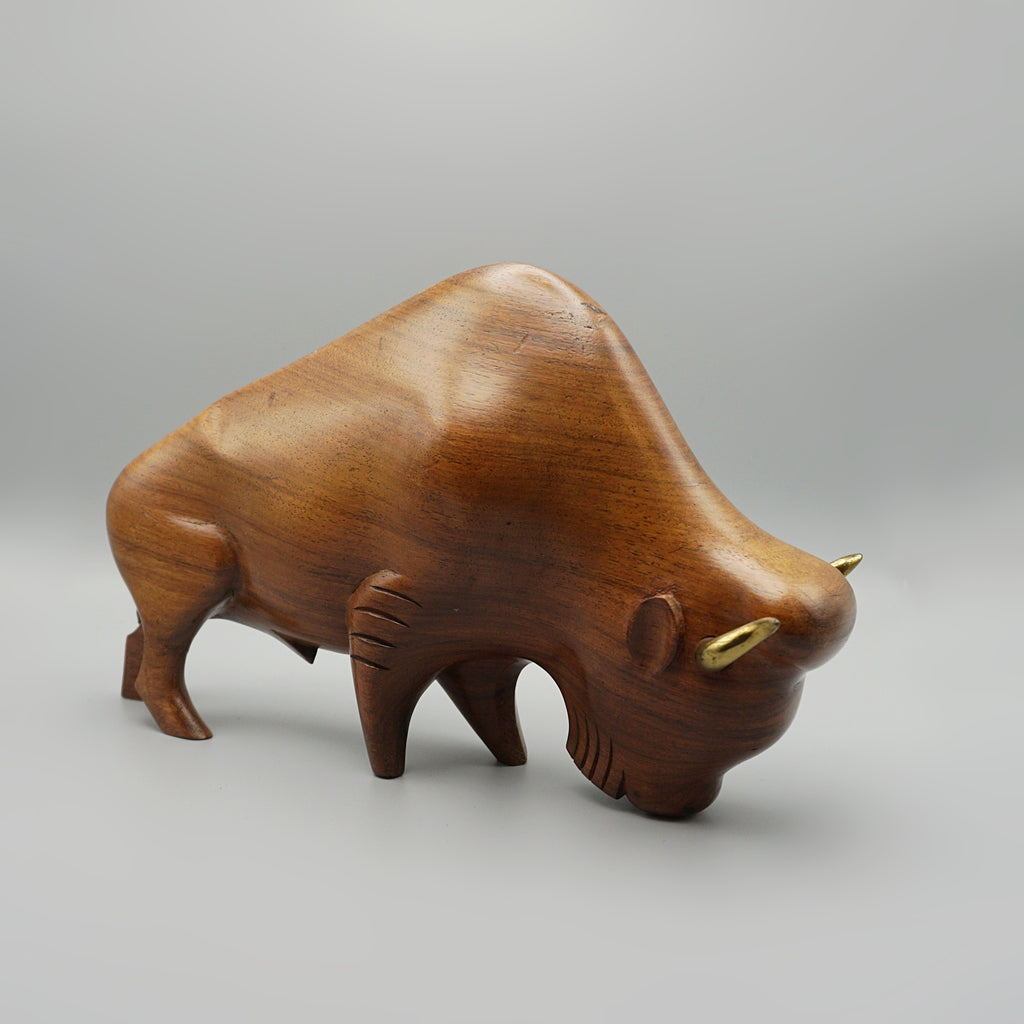 Carved Bison by Laszlo Hoenig