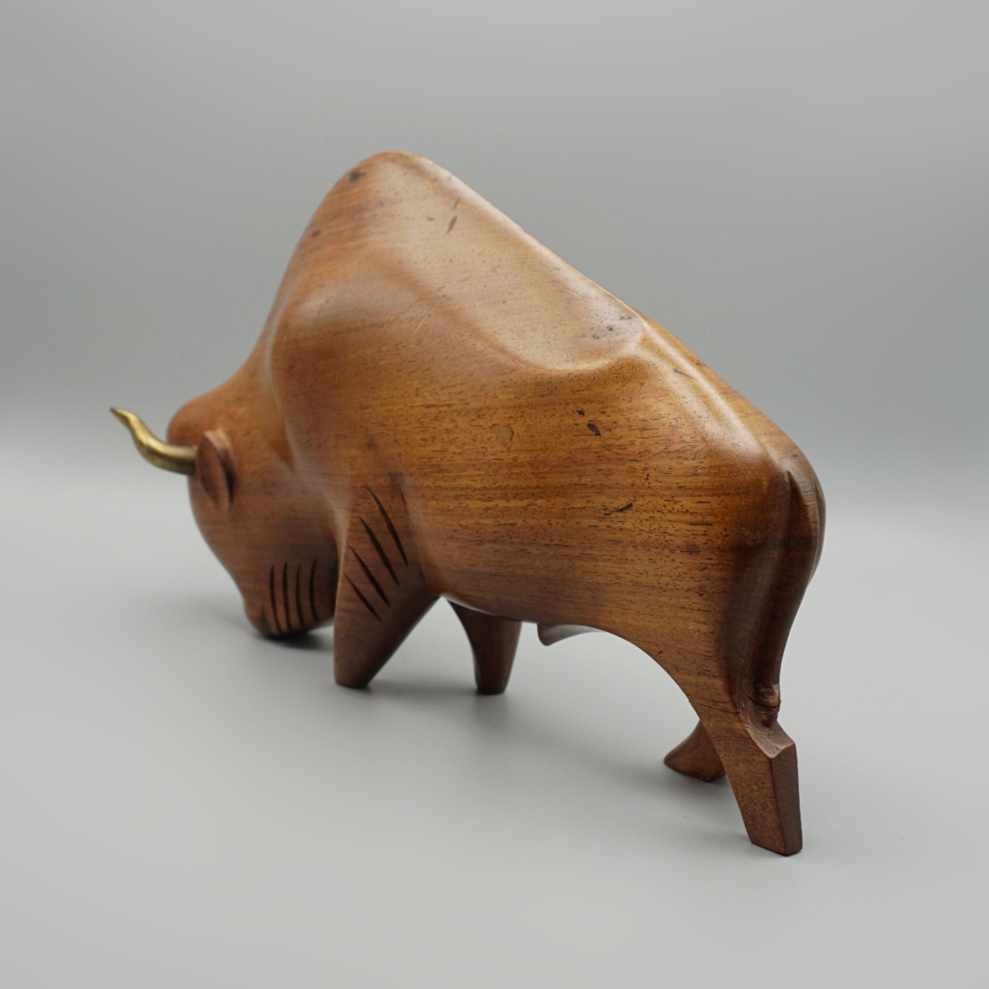 Carved Bison by Laszlo Hoenig