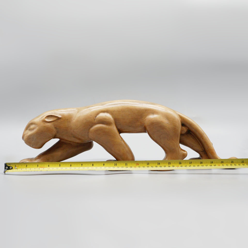 Laszlo Hoenig 57cm Long Carved Panther - Art Deco Original Sculpture - Jeroen Markies Art Deco