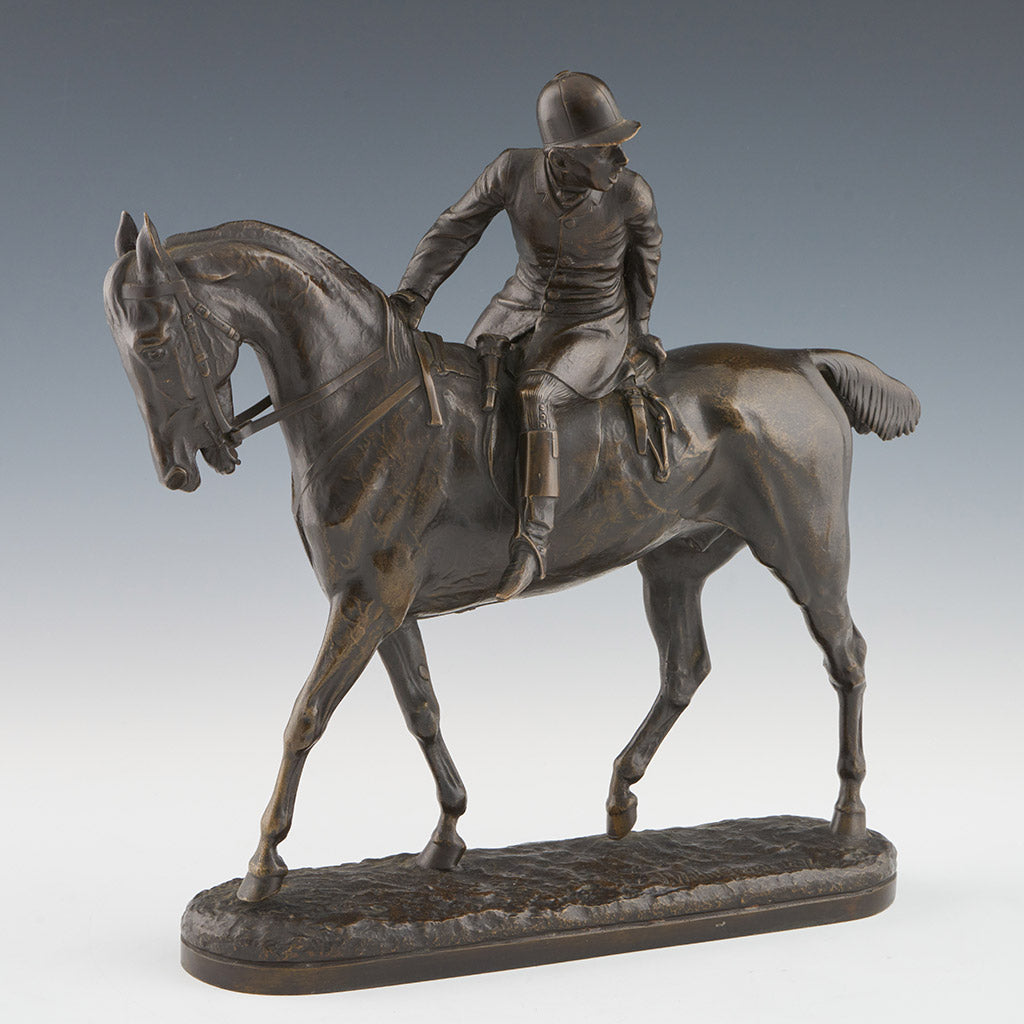 'The Huntsman' John Willis Good Mid 19th Century Bronze Fox Hunting Sculpture - Jeroen Markies Art Deco