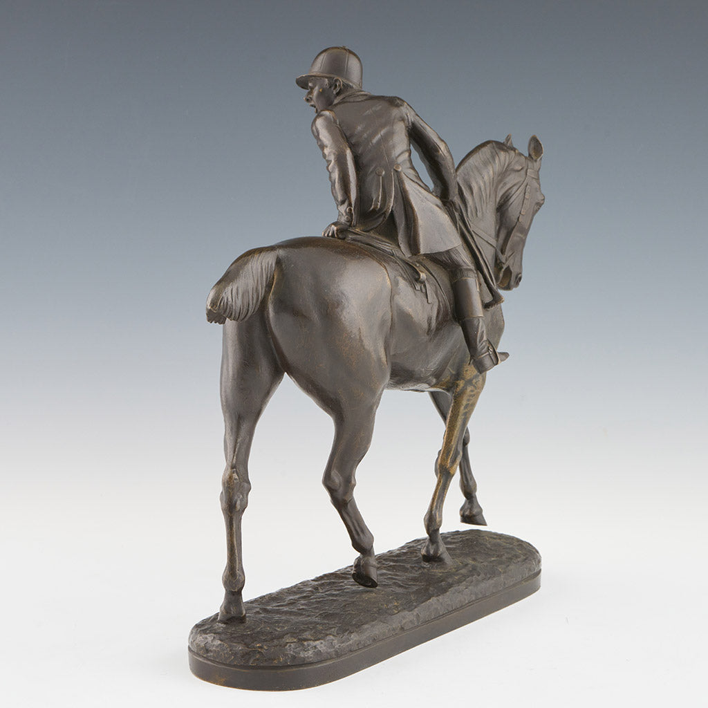 'The Huntsman' John Willis Good Mid 19th Century Bronze Fox Hunting Sculpture - Jeroen Markies Art Deco