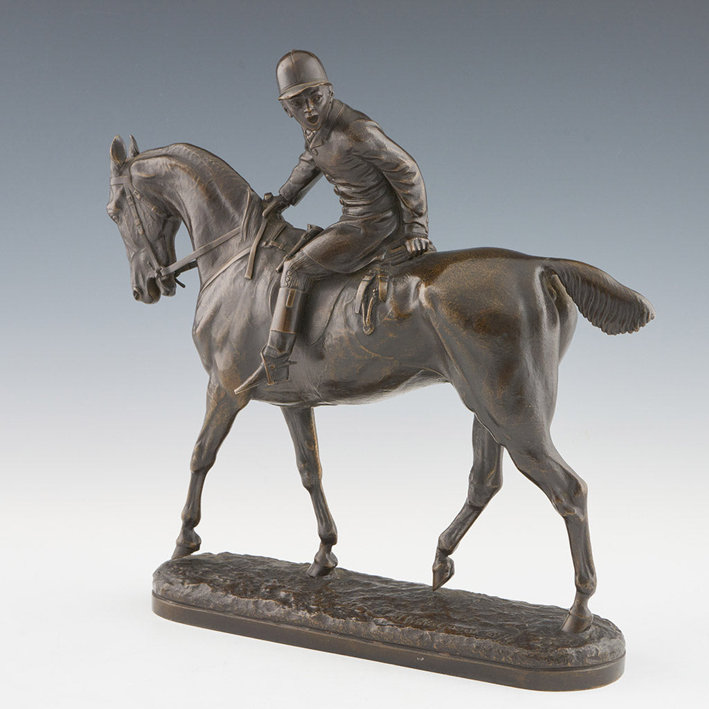 'The Huntsman' John Willis Good Mid 19th Century Bronze Fox Hunting Sculpture - Jeroen Markies Art Deco