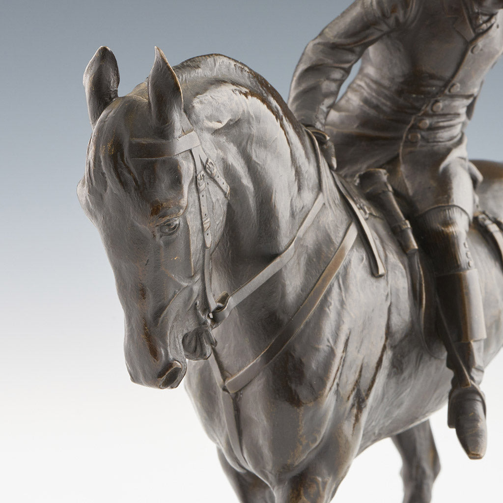 'The Huntsman' John Willis Good Mid 19th Century Bronze Fox Hunting Sculpture - Jeroen Markies Art Deco