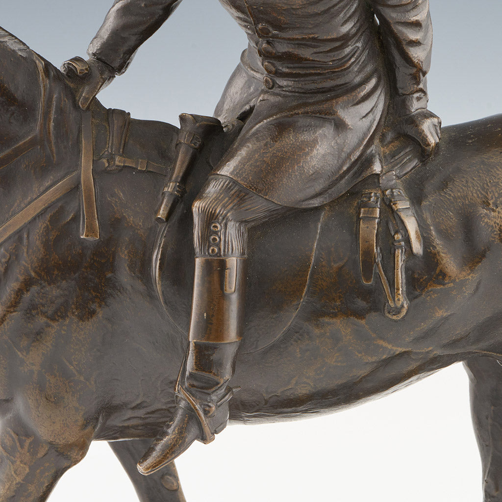 'The Huntsman' John Willis Good Mid 19th Century Bronze Fox Hunting Sculpture - Jeroen Markies Art Deco
