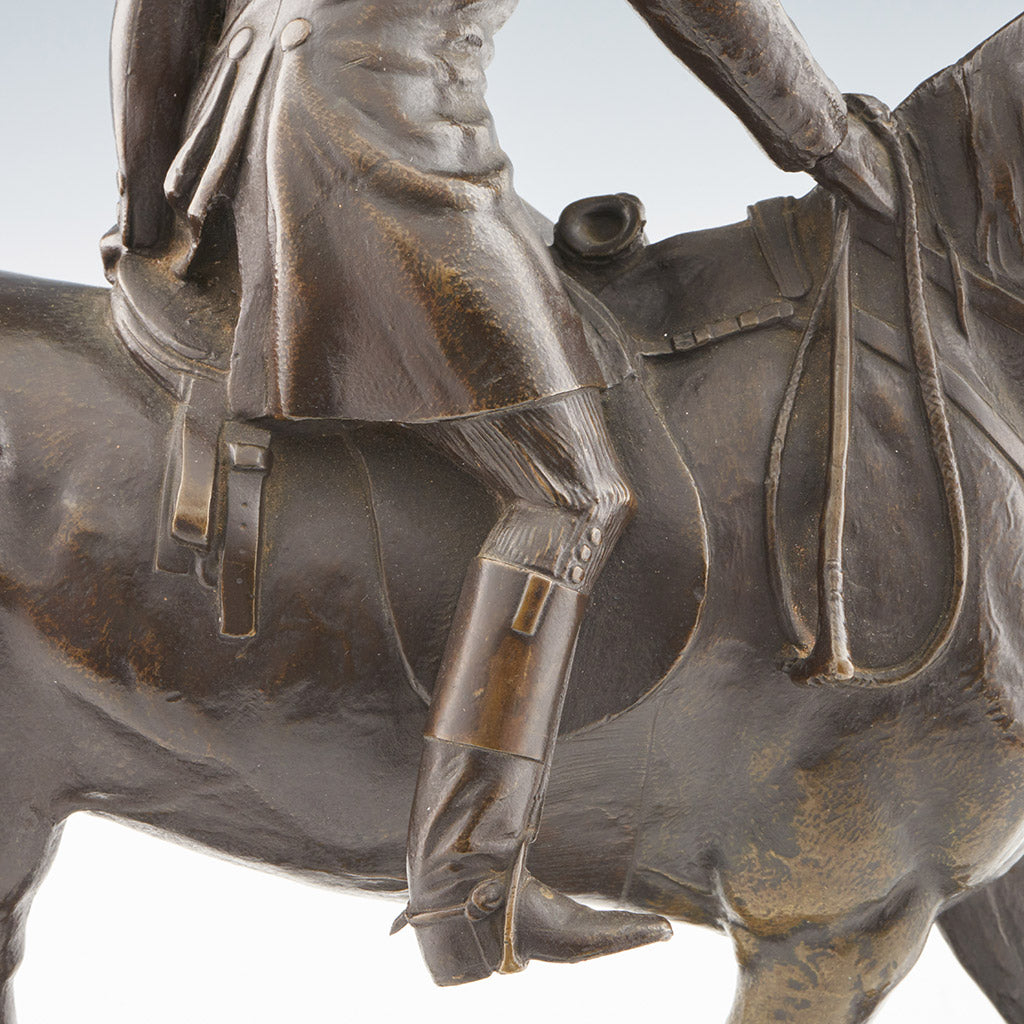 'The Huntsman' John Willis Good Mid 19th Century Bronze Fox Hunting Sculpture - Jeroen Markies Art Deco