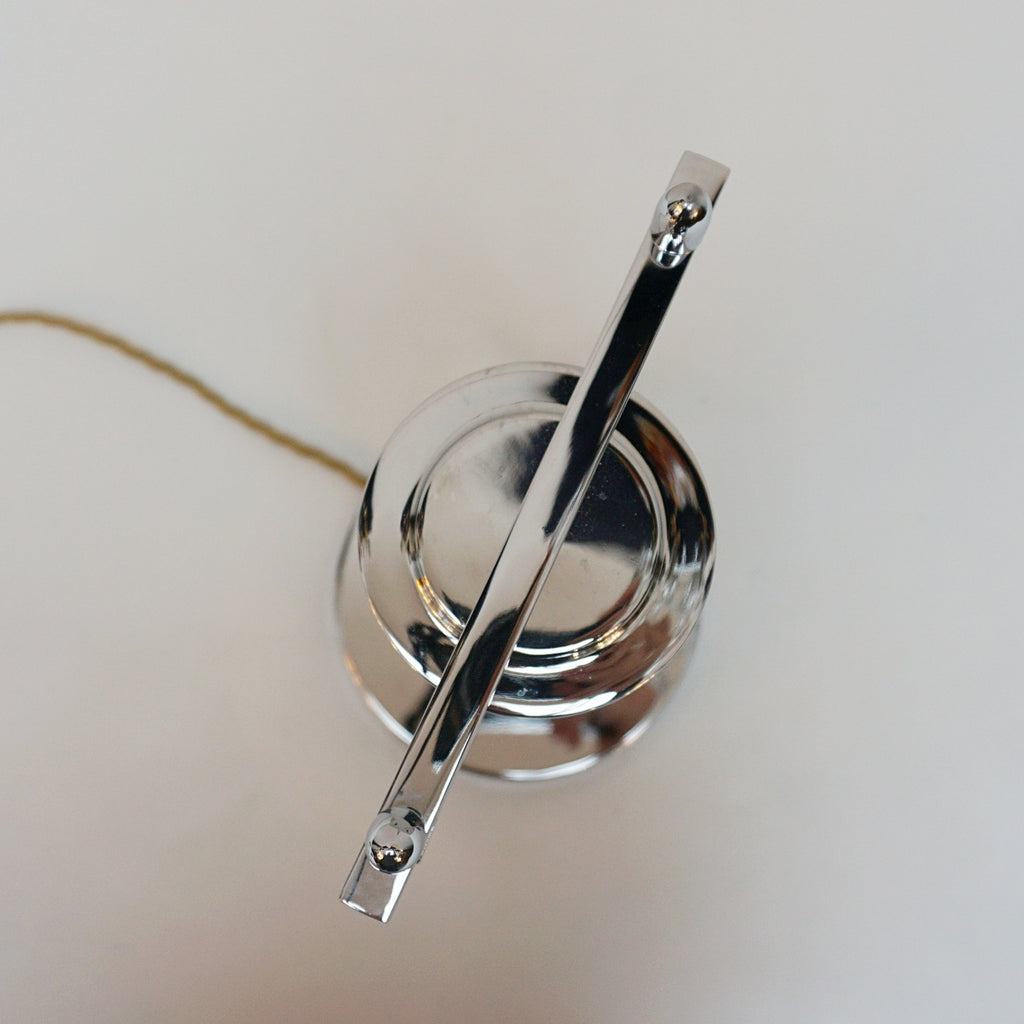 All of our lighting is fully refurbished, re-wired, and re-chromed with some replacement parts. 