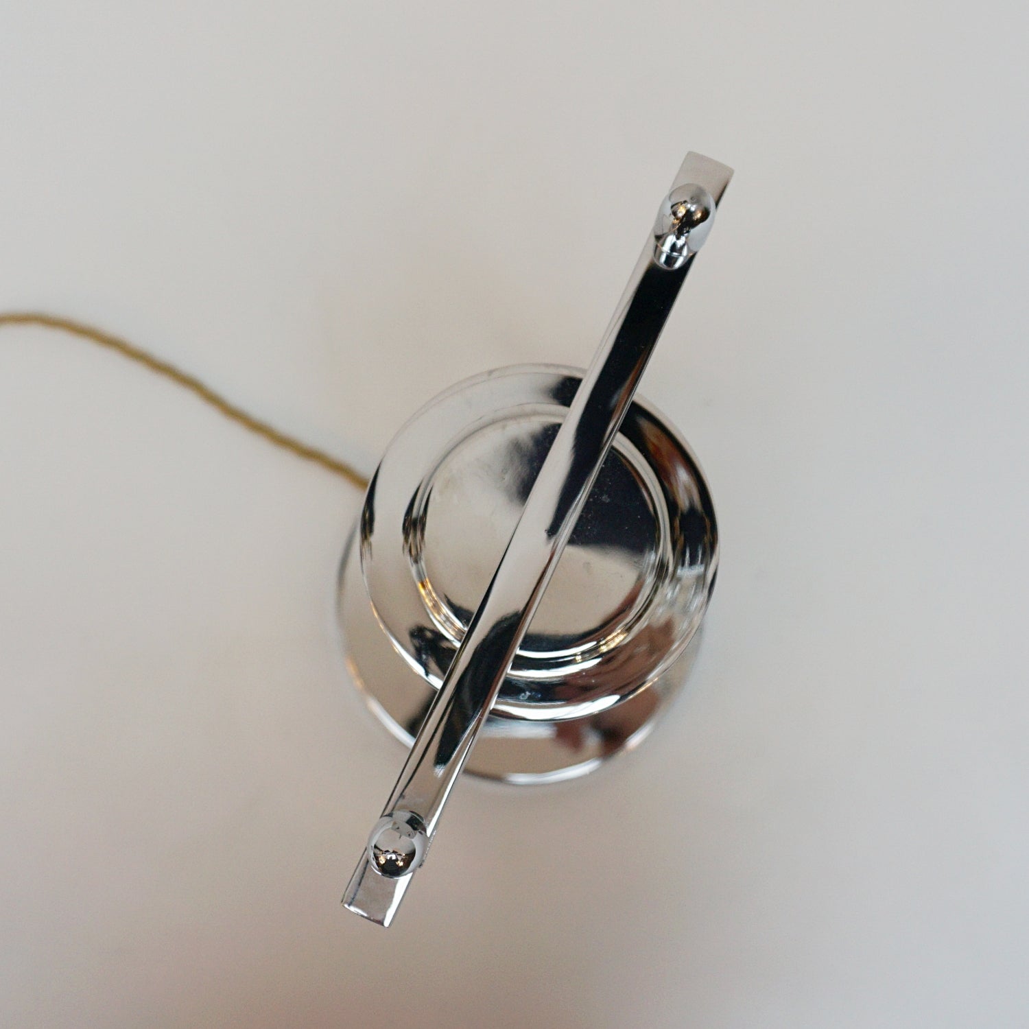 All of our lighting is fully refurbished, re-wired, and re-chromed with some replacement parts. 