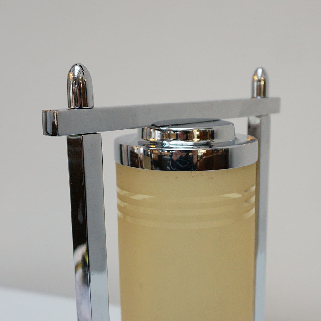 All of our lighting is fully refurbished, re-wired, and re-chromed with some replacement parts. 