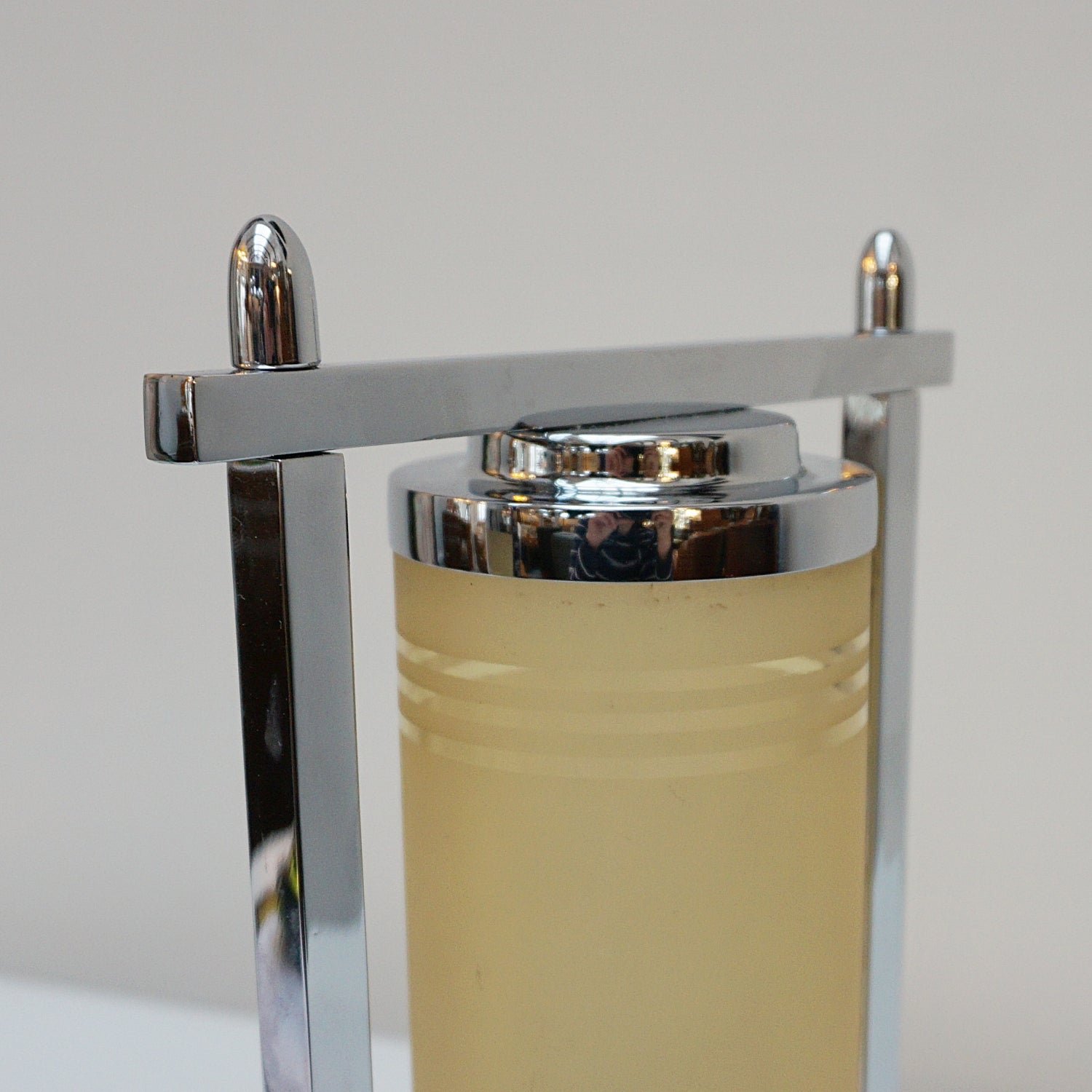 All of our lighting is fully refurbished, re-wired, and re-chromed with some replacement parts. 