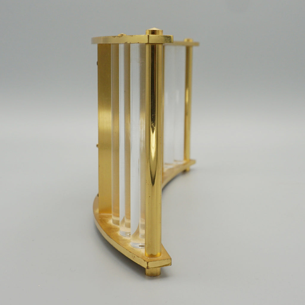 A Mid-Century Mantel Clock by Jaeger LeCLoultre. Brass and Glass casing. Mid Century Clocks - Jeroen Markies Art Deco