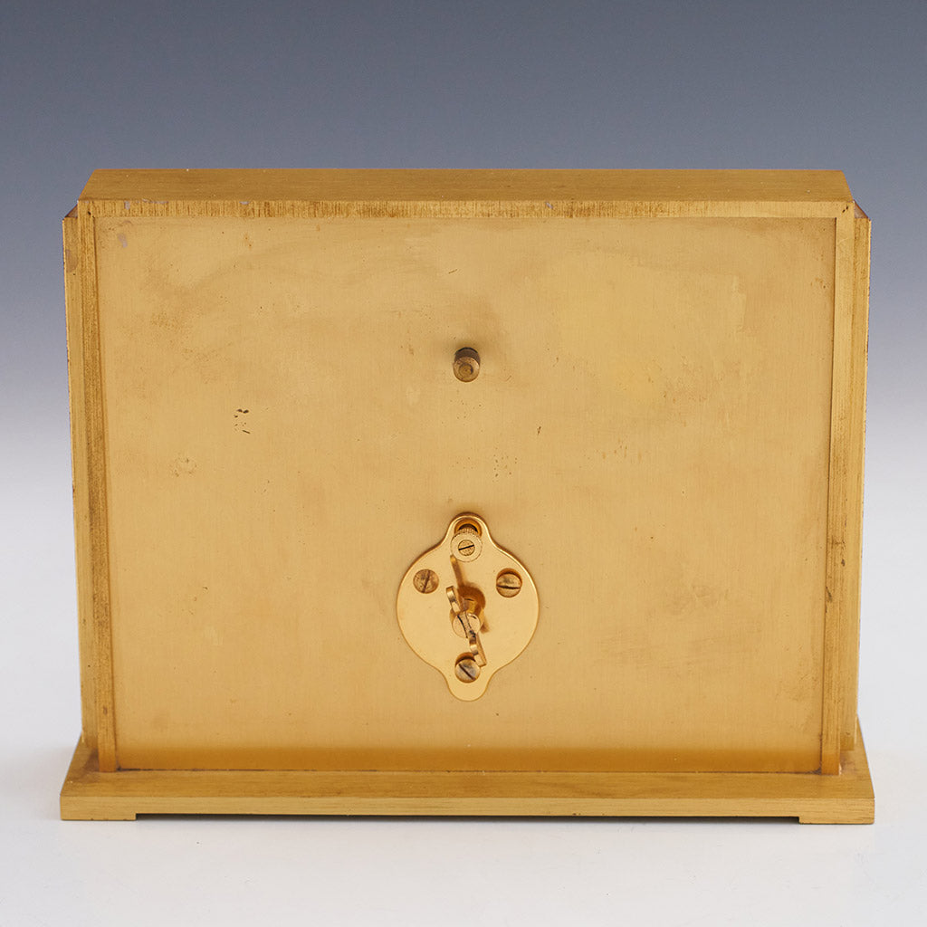 Vintage Jaeger LeCoultre 1950's Mantel Clock Gilt Brass - Jeroen Markies Art Deco